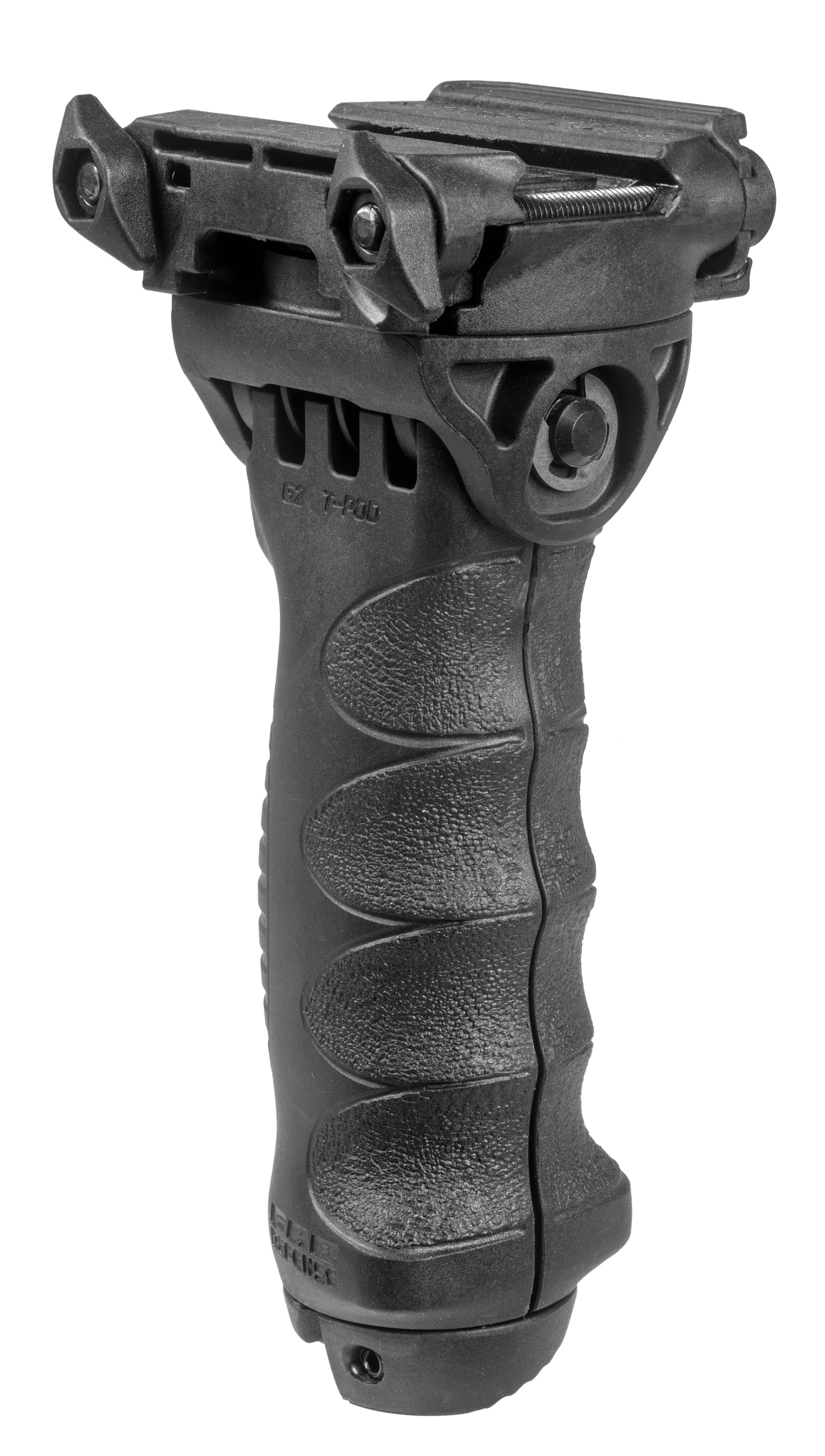 FAB Defense FXTPODG2B T-Pod G2 Rotating Tactical Foregrip & Bipod Black Polymer Grip, 6061-T6 Aluminum Black Bipod Legs
