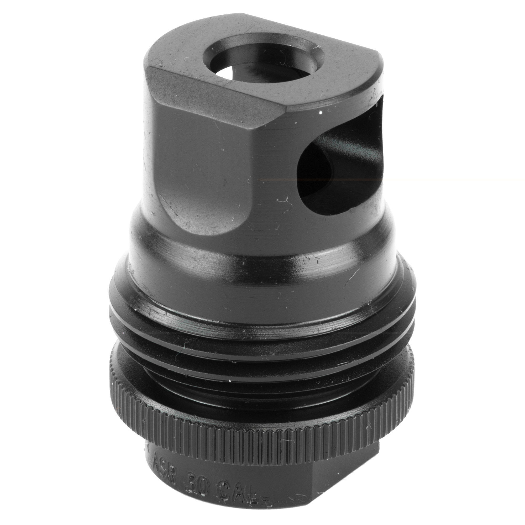 SilencerCo AC2627 ASR Muzzle Brake Black Steel with 5/8"-24 tpi Threads & Single Port for 30 Cal