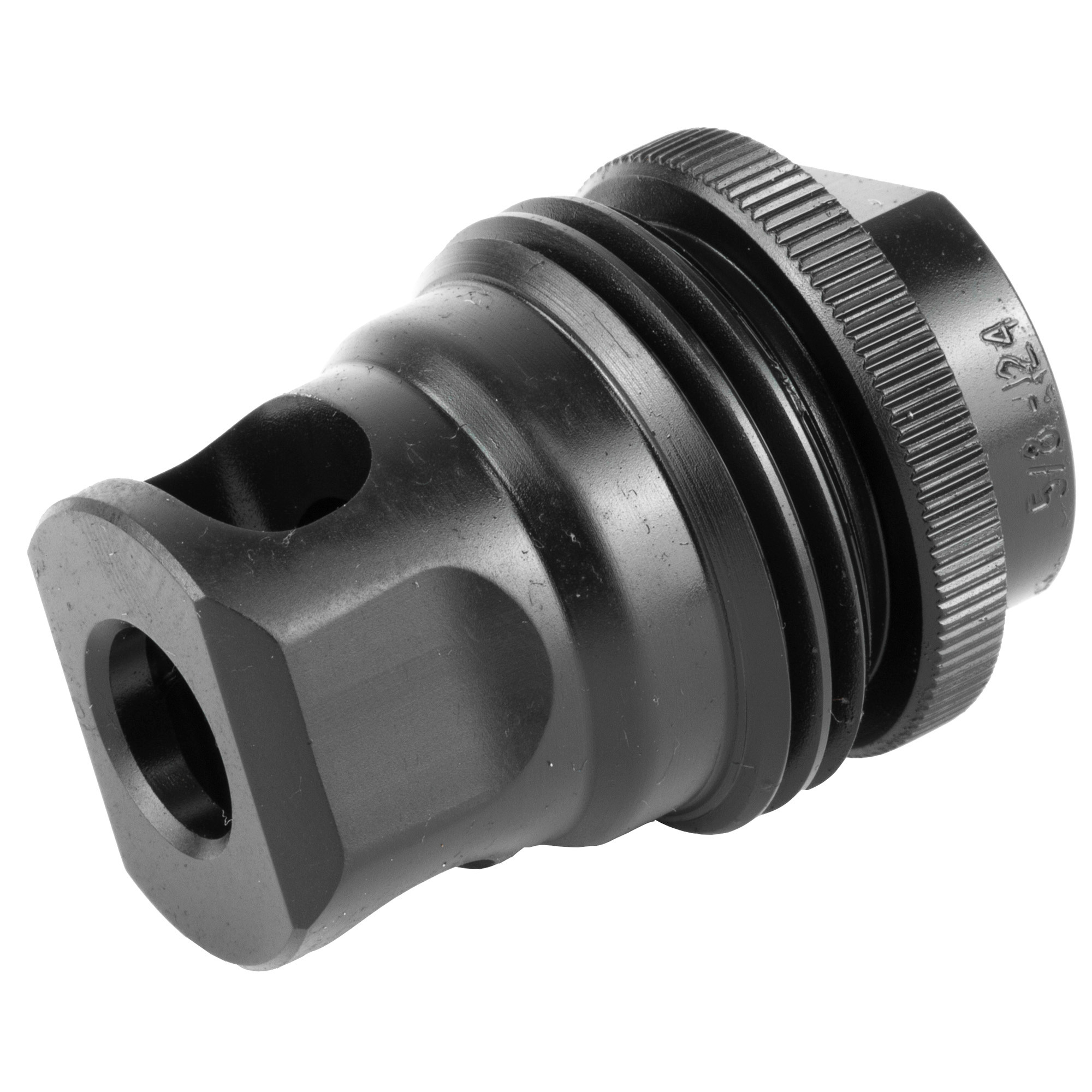 SilencerCo AC2627 ASR Muzzle Brake Black Steel with 5/8"-24 tpi Threads & Single Port for 30 Cal