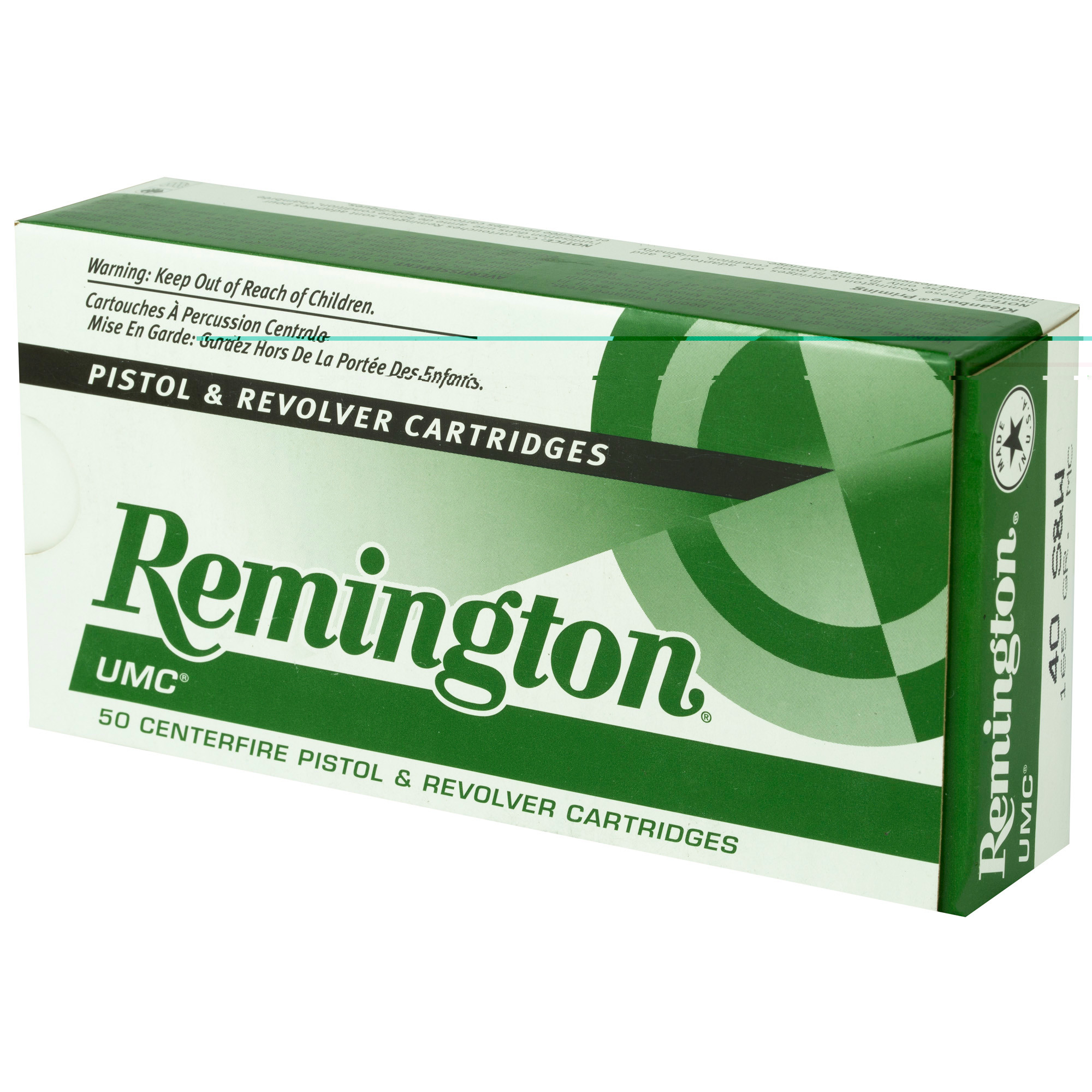 Remington Ammunition 23746 UMC Target 40 S&W 165 gr FMJ50rd Bx