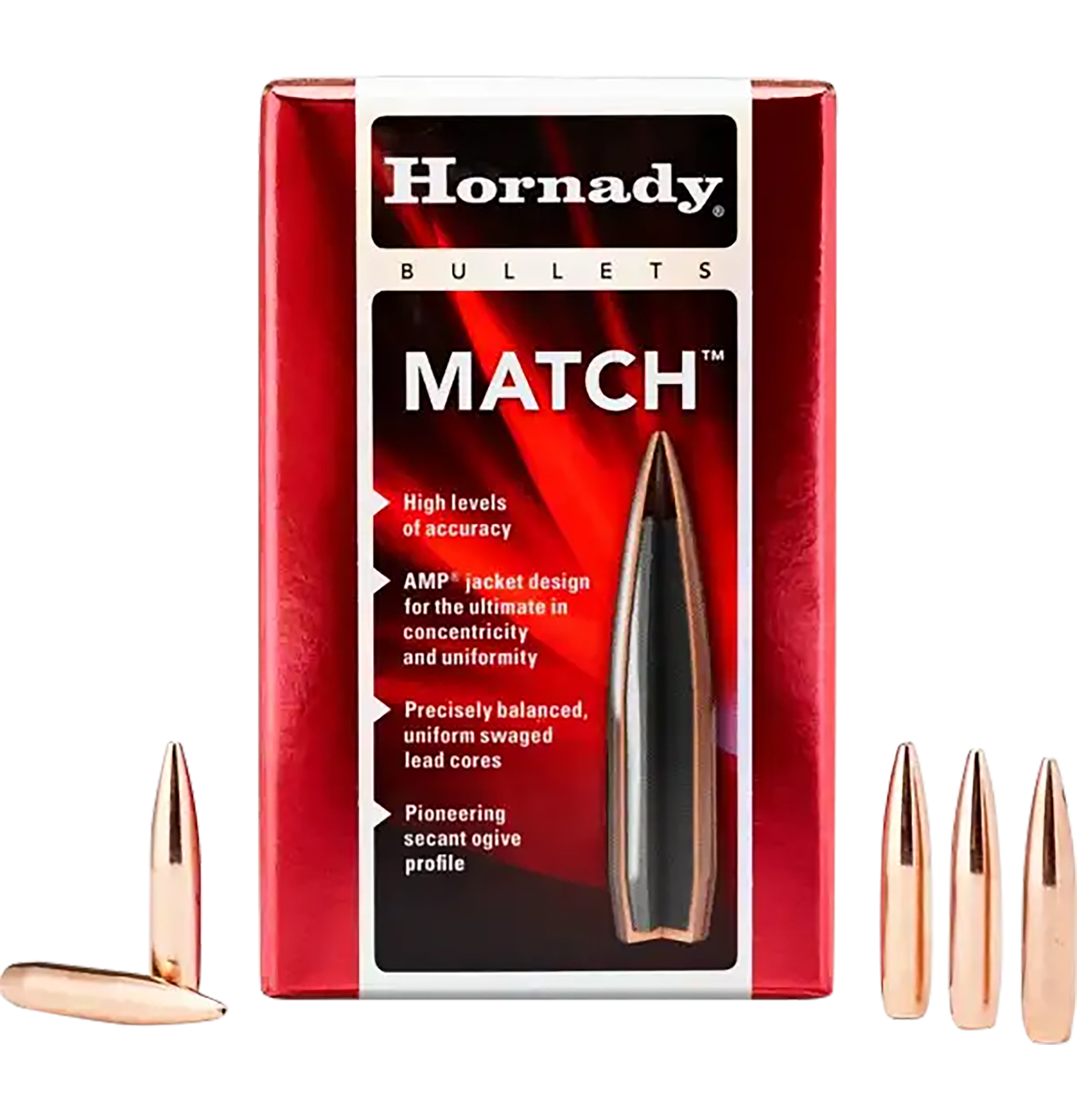 Hornady Match Bullets 22 Caliber (224 Diameter) 53 Grain Hollow Point