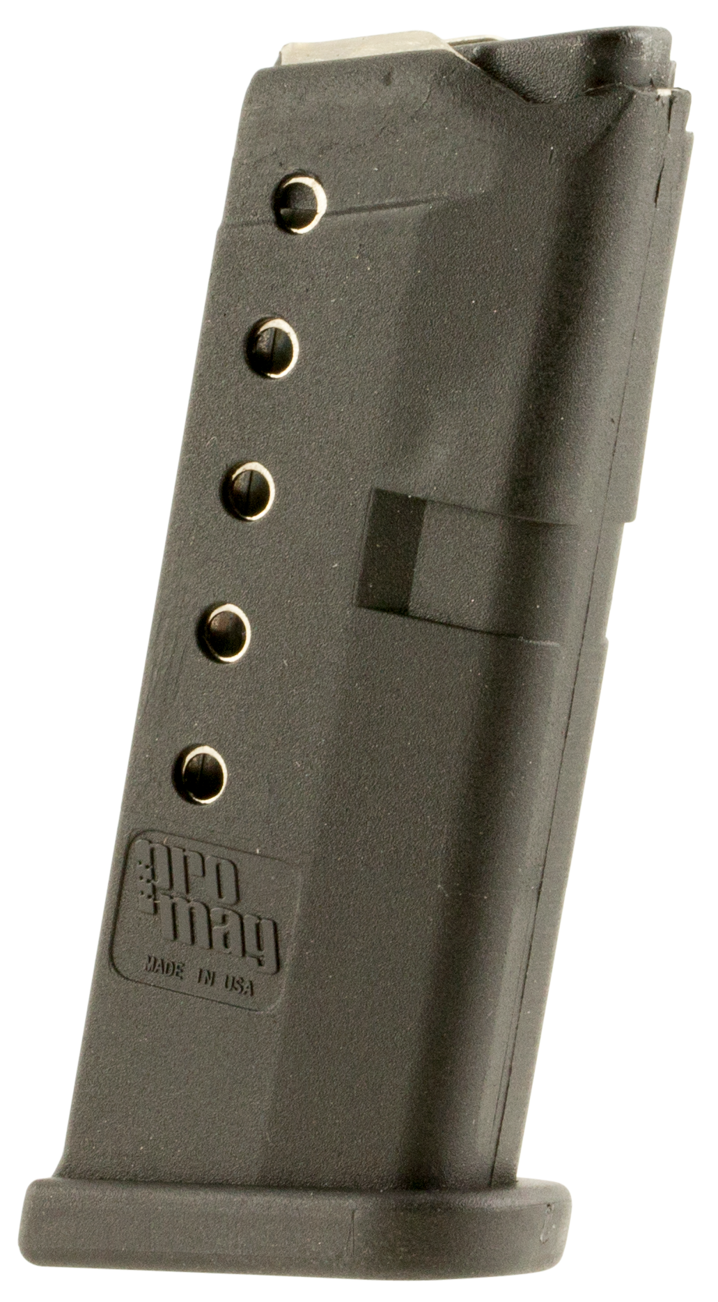 ProMag GLK10 StandardBlack DuPont Zytel Polymer Detachable 6rd 380 ACP for Glock 42