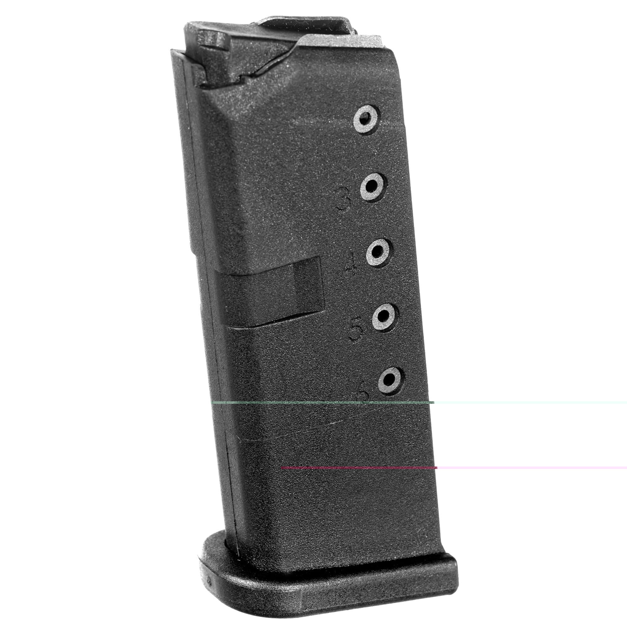 ProMag GLK10 StandardBlack DuPont Zytel Polymer Detachable 6rd 380 ACP for Glock 42