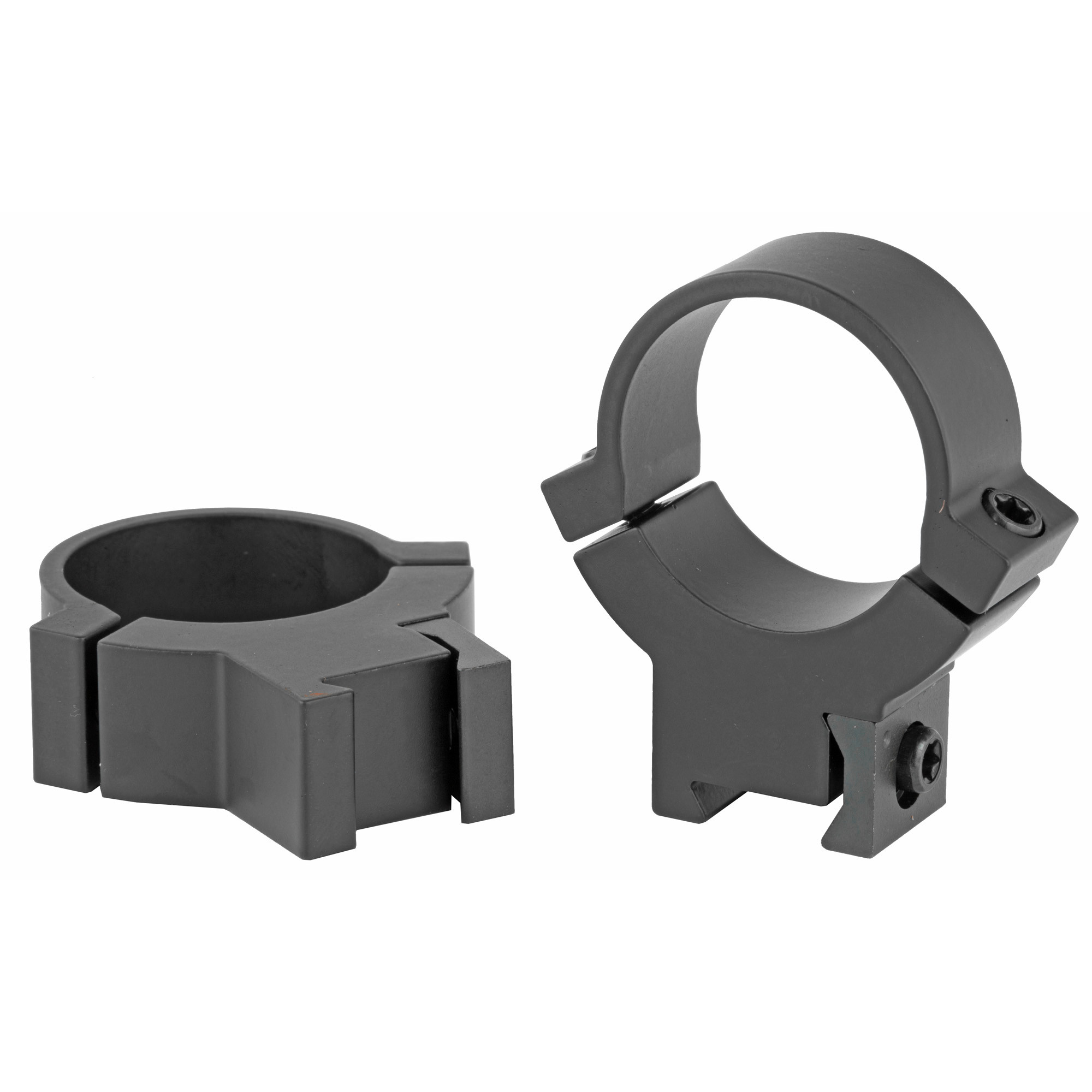 Warne .22 Fixed 1" Rings Matte, High, Fits 3/8" & 11mm Dovetail Grooved Receivers