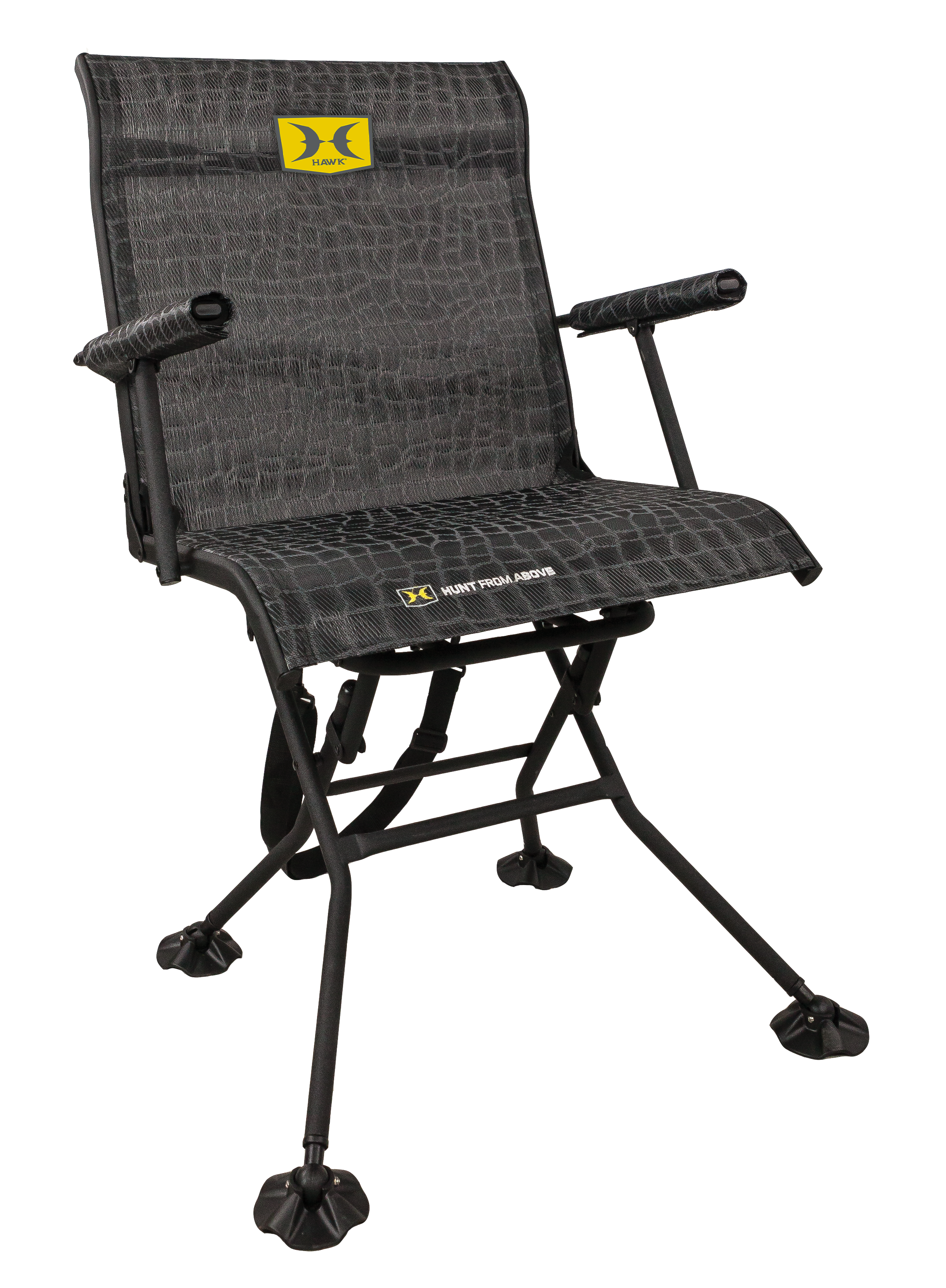 Hawk Bone Collector Stealth Spin Blind Chair Black