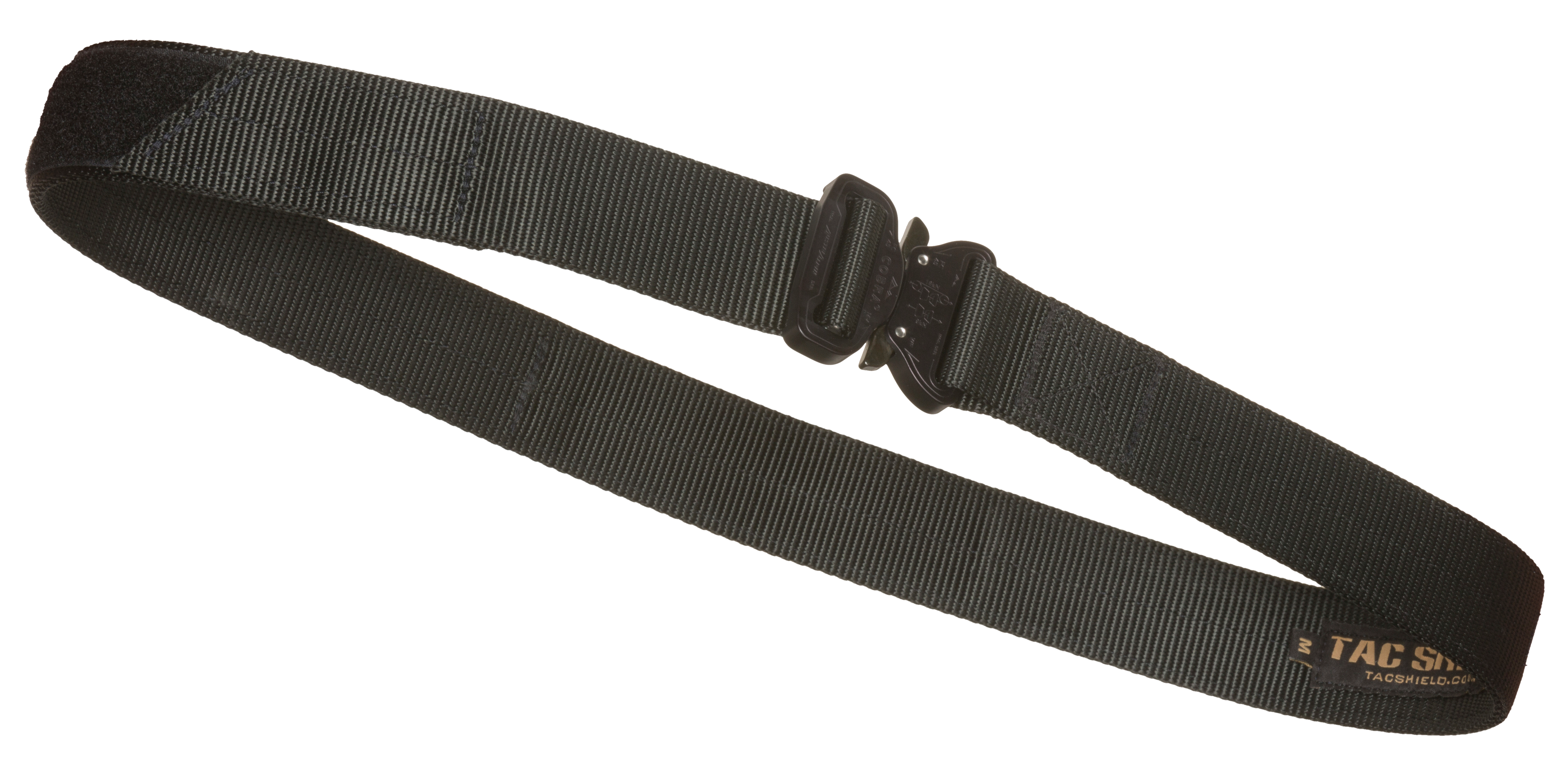 Tacshield T303-LGBK Tactical Gun Belt w/ Cobra Buckle 38"-42" Webbing Black Large 1.75" Wide""
