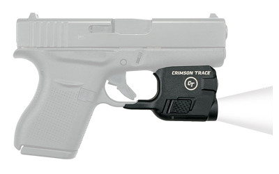 Crimson Trace LTG773 LightguardMatte Black Polymer Compatible w/Glock 4243/43X/48 Handgun 110 Lumens White LED Bulb