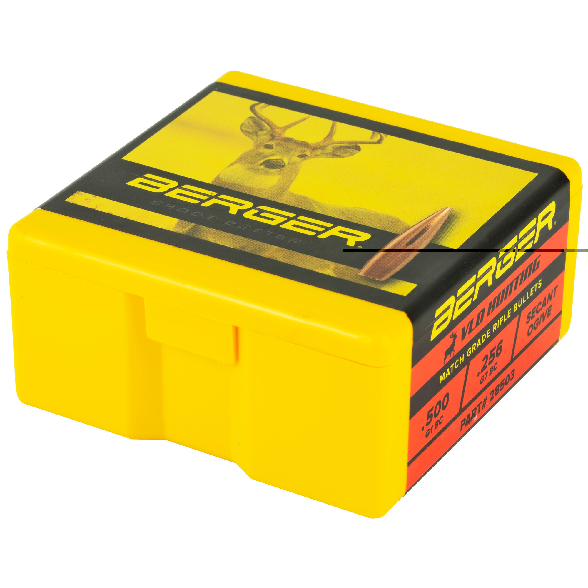 Berger Hunting Bullets 284 Caliber, 7mm (284 Diameter) 140 Grain VLD Hollow Point Boat Tail