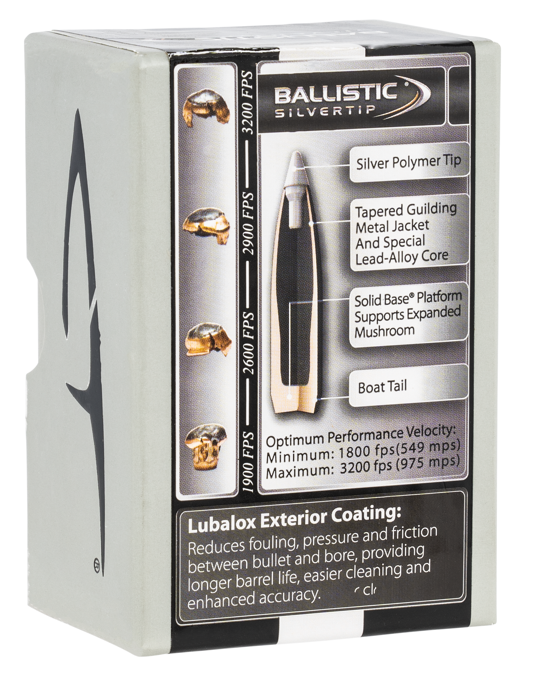 Combined Technology Ballistic Silvertip Hunting Bullets 25 Caliber (257 Diameter) 115 Grain Boat Tail Box of 50