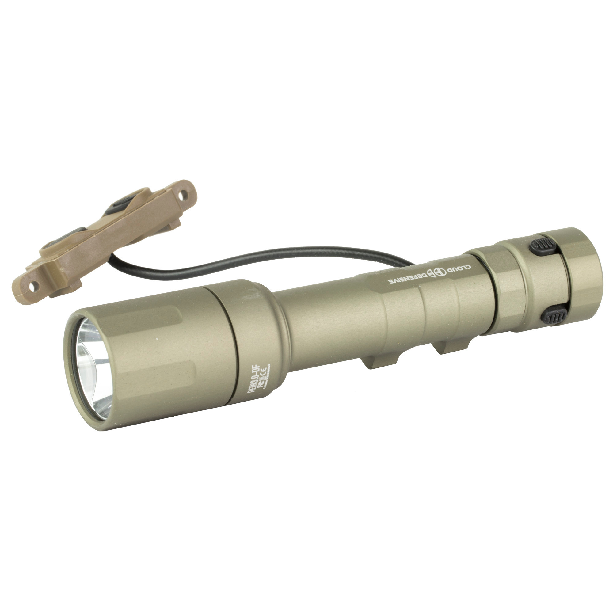 Cloud Defensive CD2109DFSFDE Rein 3.0 Flat Dark Earth Aluminum 1250 Lumens White Light Features Remote Switch