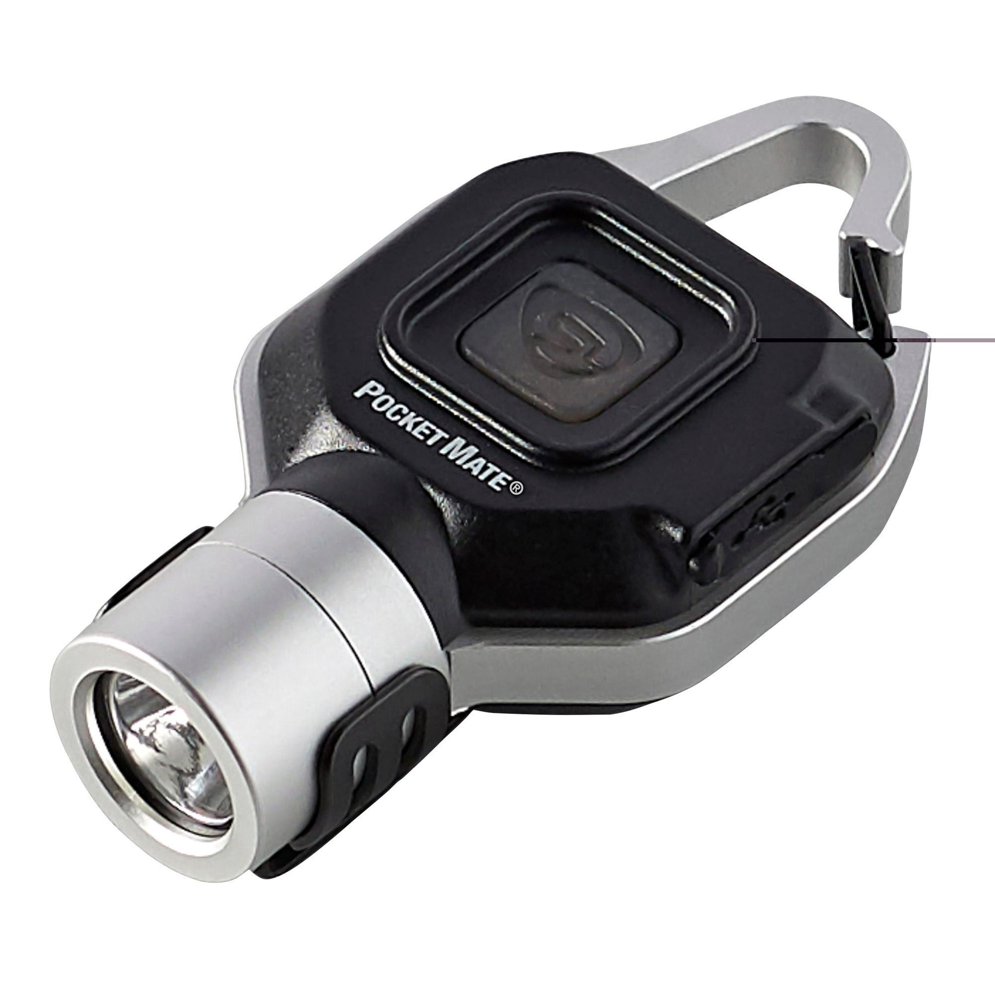 Streamlight 73300 Pocket Mate USB Silver Aluminum White LED 45/325 Lumens 76 Meters Range