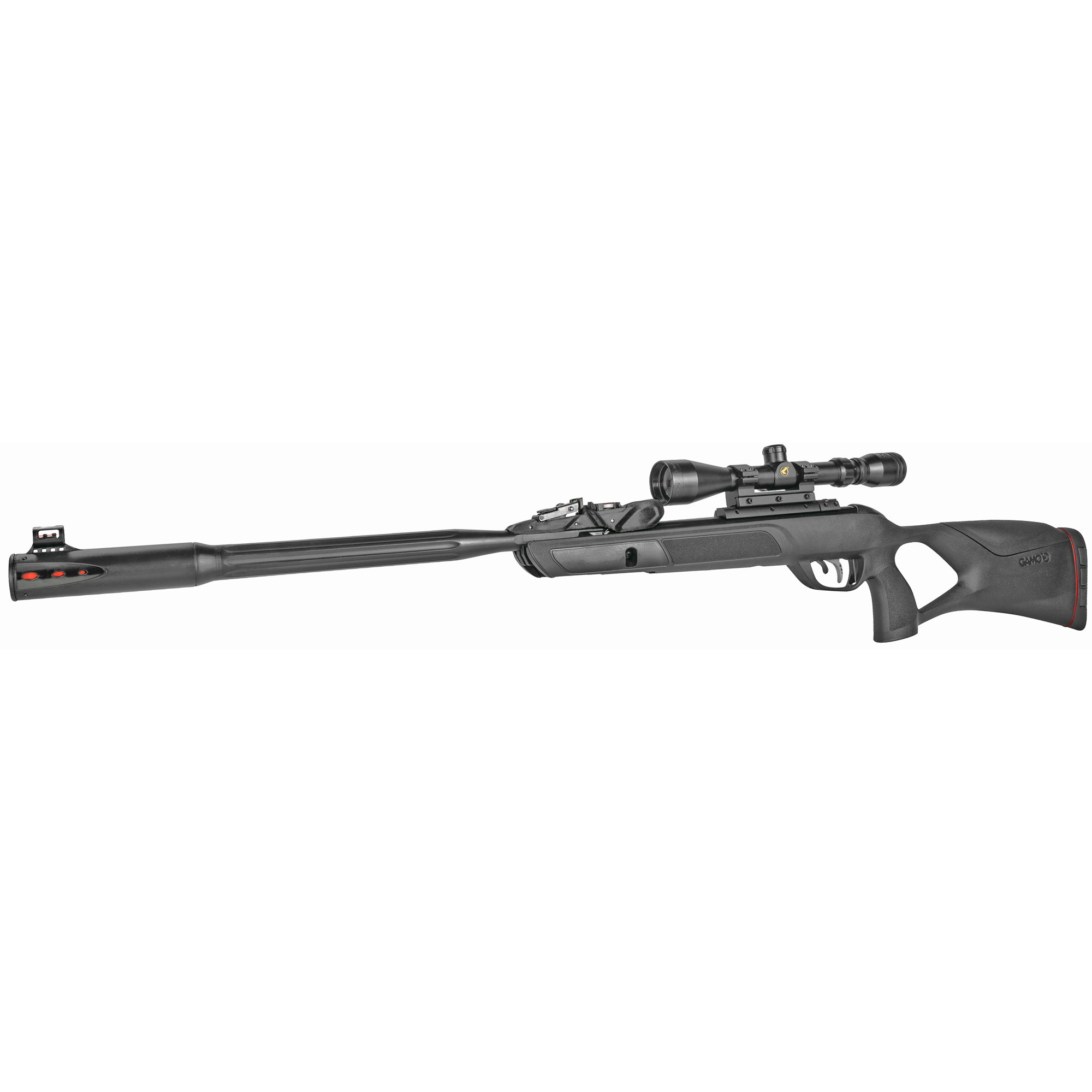 Gamo 6110063354 Swarm Fusion 10X Gen 3 Gas Piston 177 10rd Shot Black Black Fluted Steel Barrel Black Receiver Black All Weather Lightweight Thumbhole Stock Scope 3-9x40mm