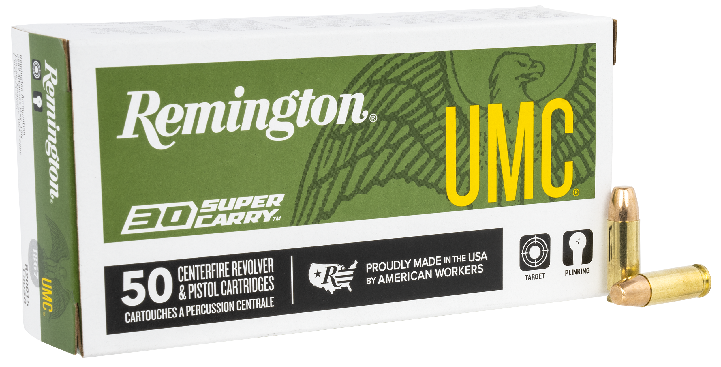 Remington UMC Ammunition 30 Super Carry 100 Grain Full Metal Jacket Box of 50