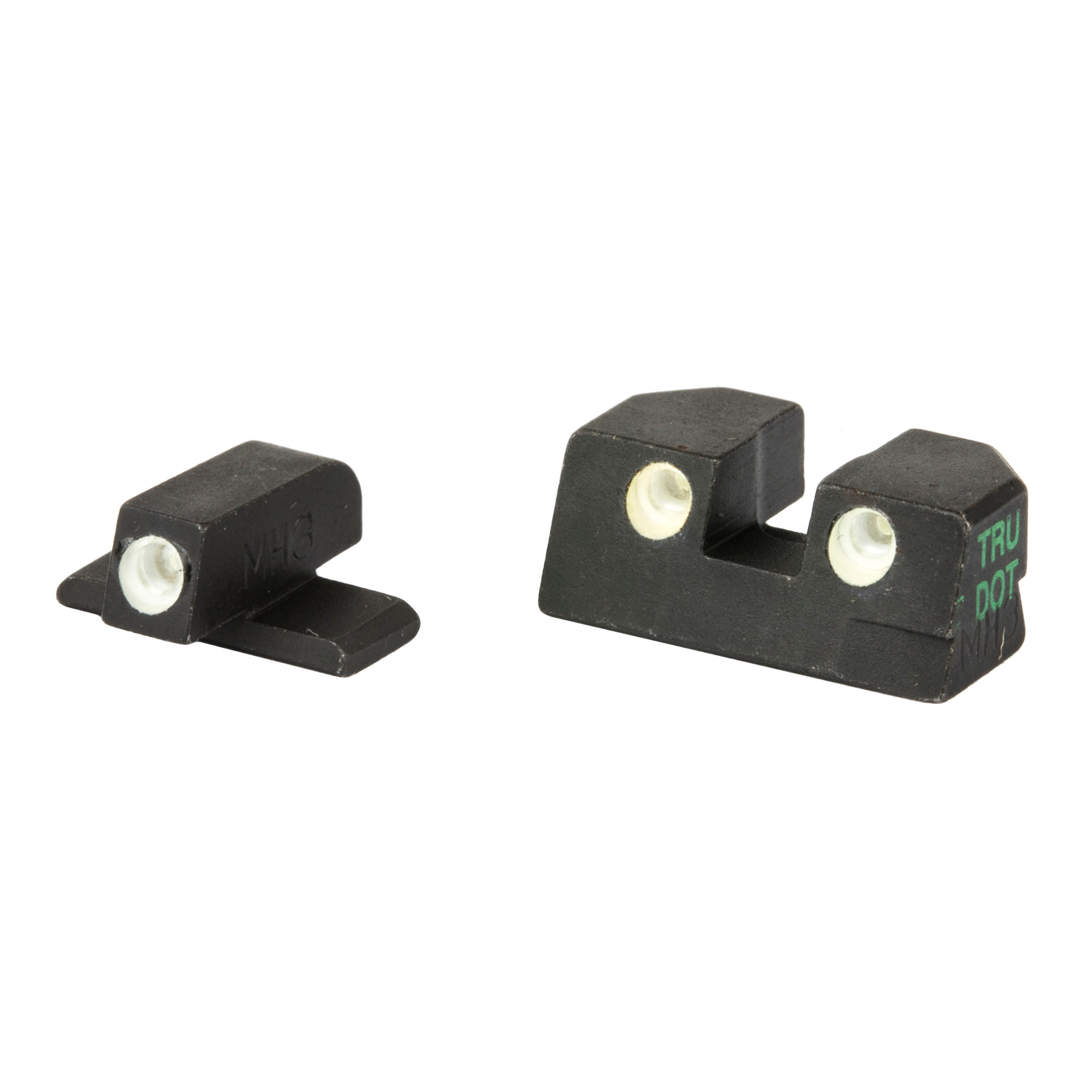 Meprolight USA 101103301 Tru-DotBlack | Green Tritium Front Sight Orange Tritium Rear Sight Set
