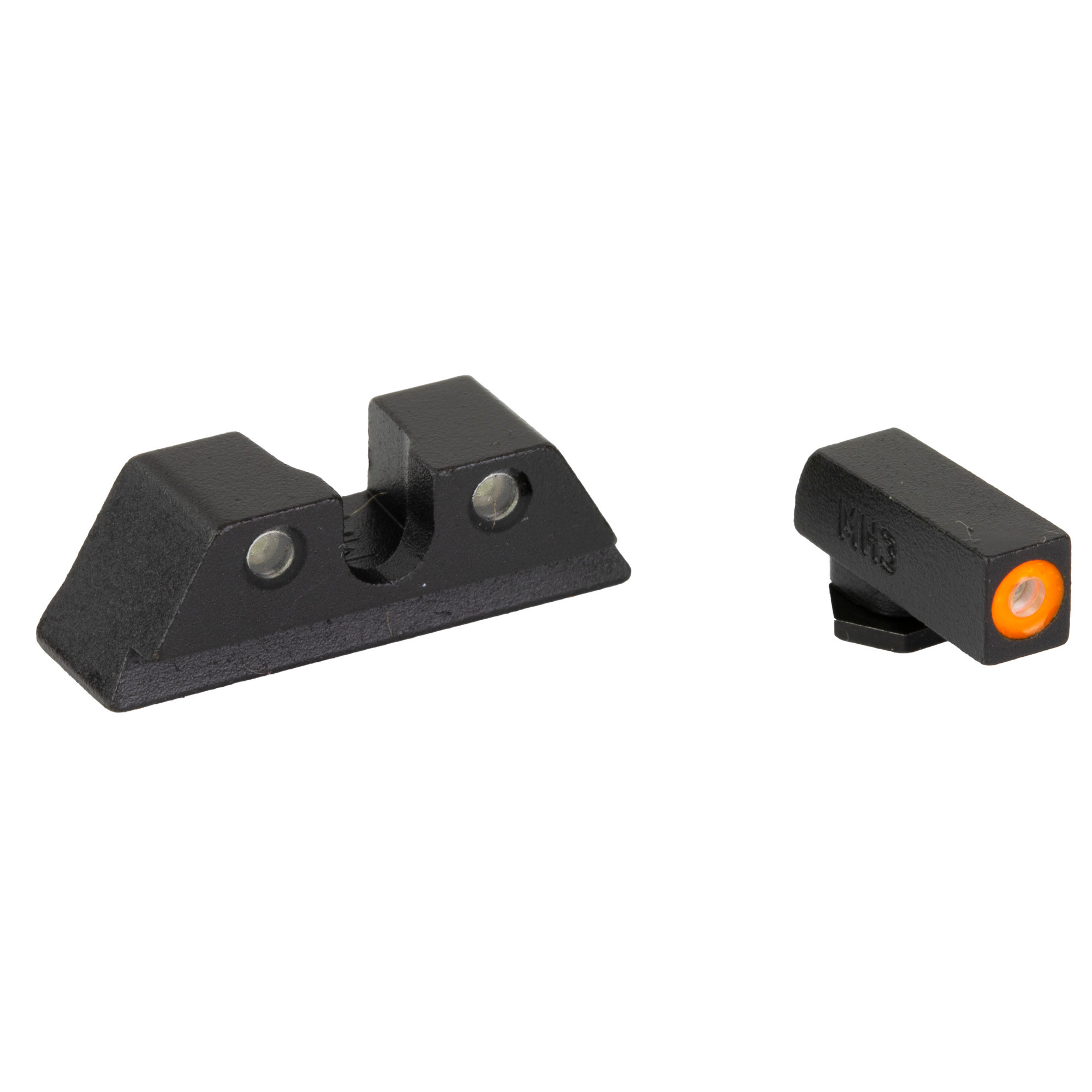 Meprolight USA 466703131 Hyper-BrightBlack | Green Tritium with Orange Outline Front Sight Green Tritium with Black Outline Rear Sight Set