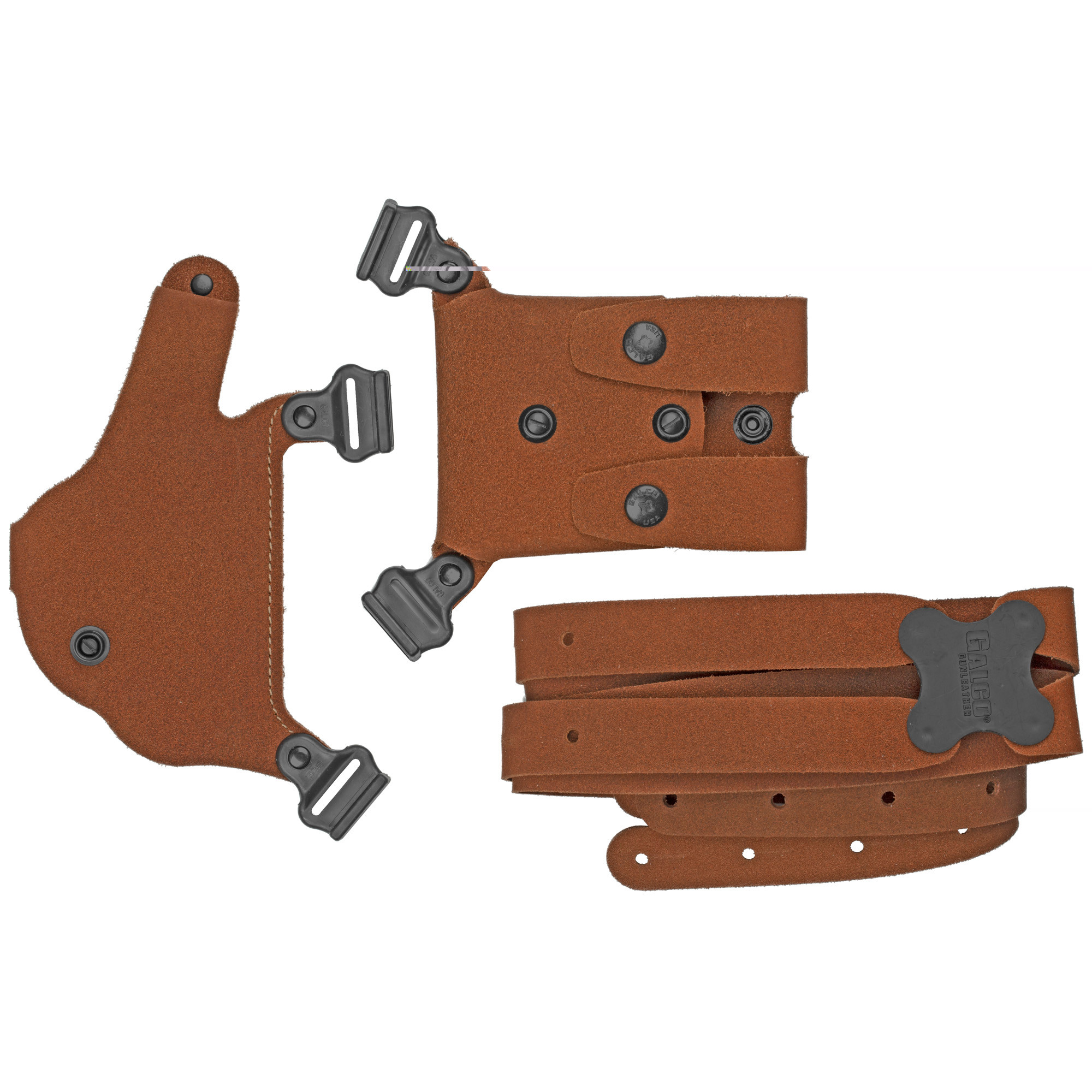 Galco CL2652 Classic Lite 2.0 Shoulder System Size Fits Chest Up To 56" Natural Leather Shoulder Fits S&W M&P Shield Fits S&W M&P Shield Plus Fits S&W M&P Shield 2.0 Right Hand