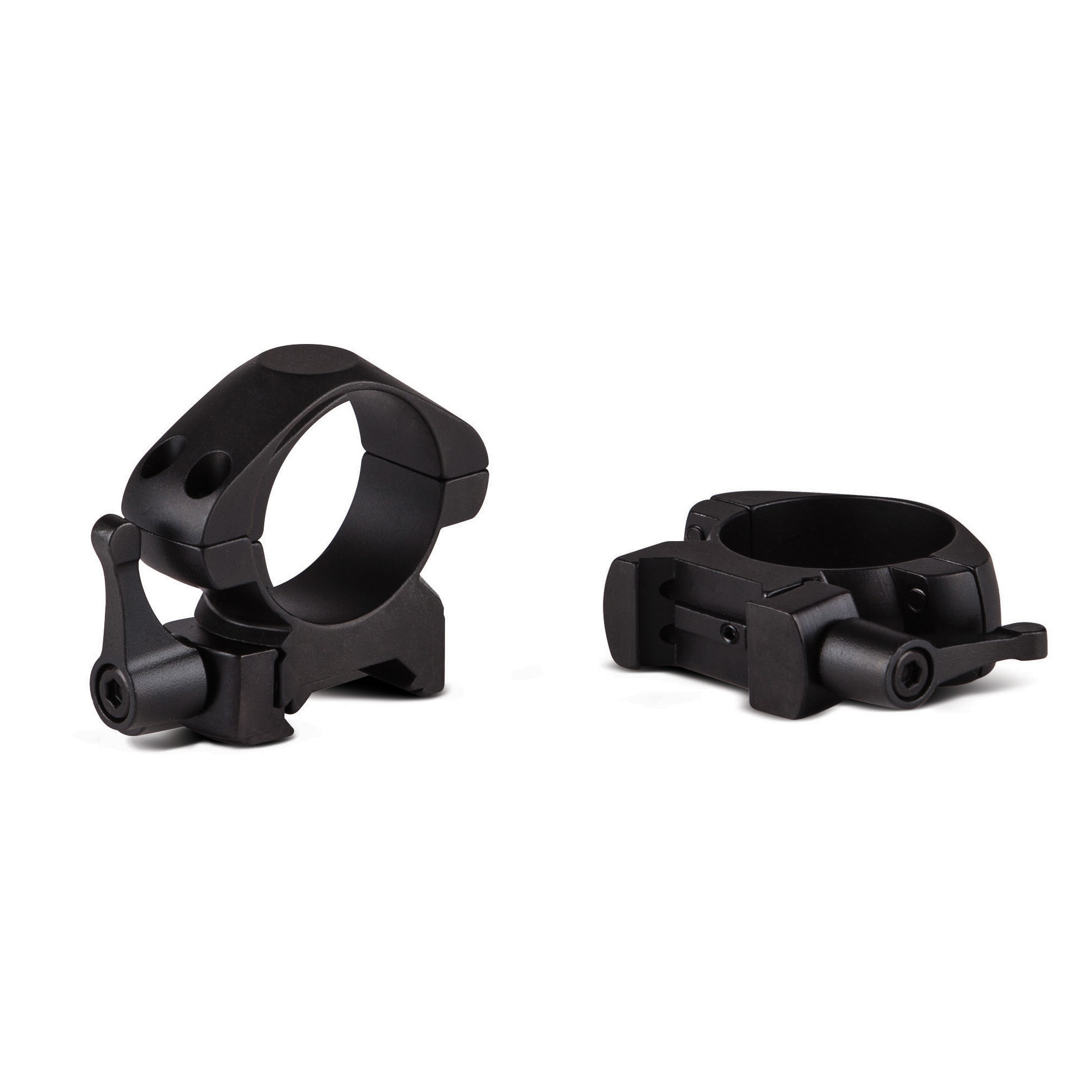 Konus 7410 Scope Ring Set Quick Release For Rifle Picatinny/Weaver Medium 30mm Tube Matte Black Steel