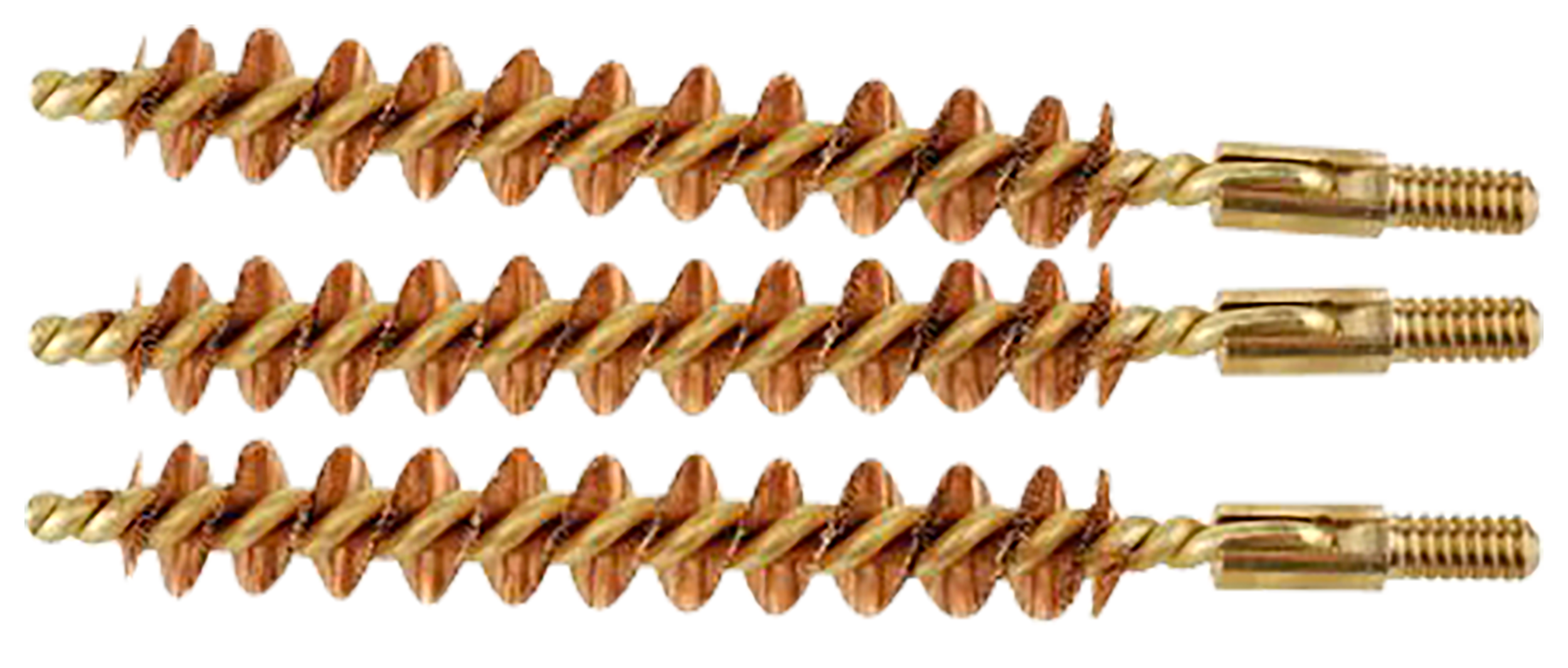 Tipton 868556 Bore Brush Set30/32 Cal Rifle Firearm Brass Bronze Bristles 3 Per Pkg