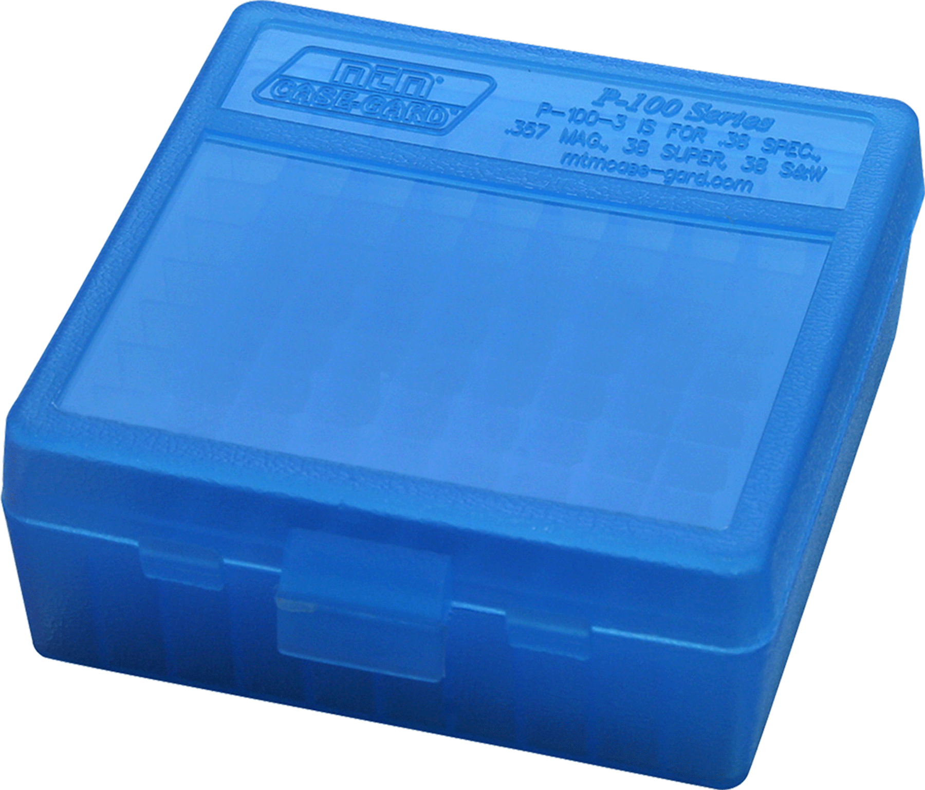 MTM Flip-Top Ammo Box 38 Special, 357 Magnum Plastic