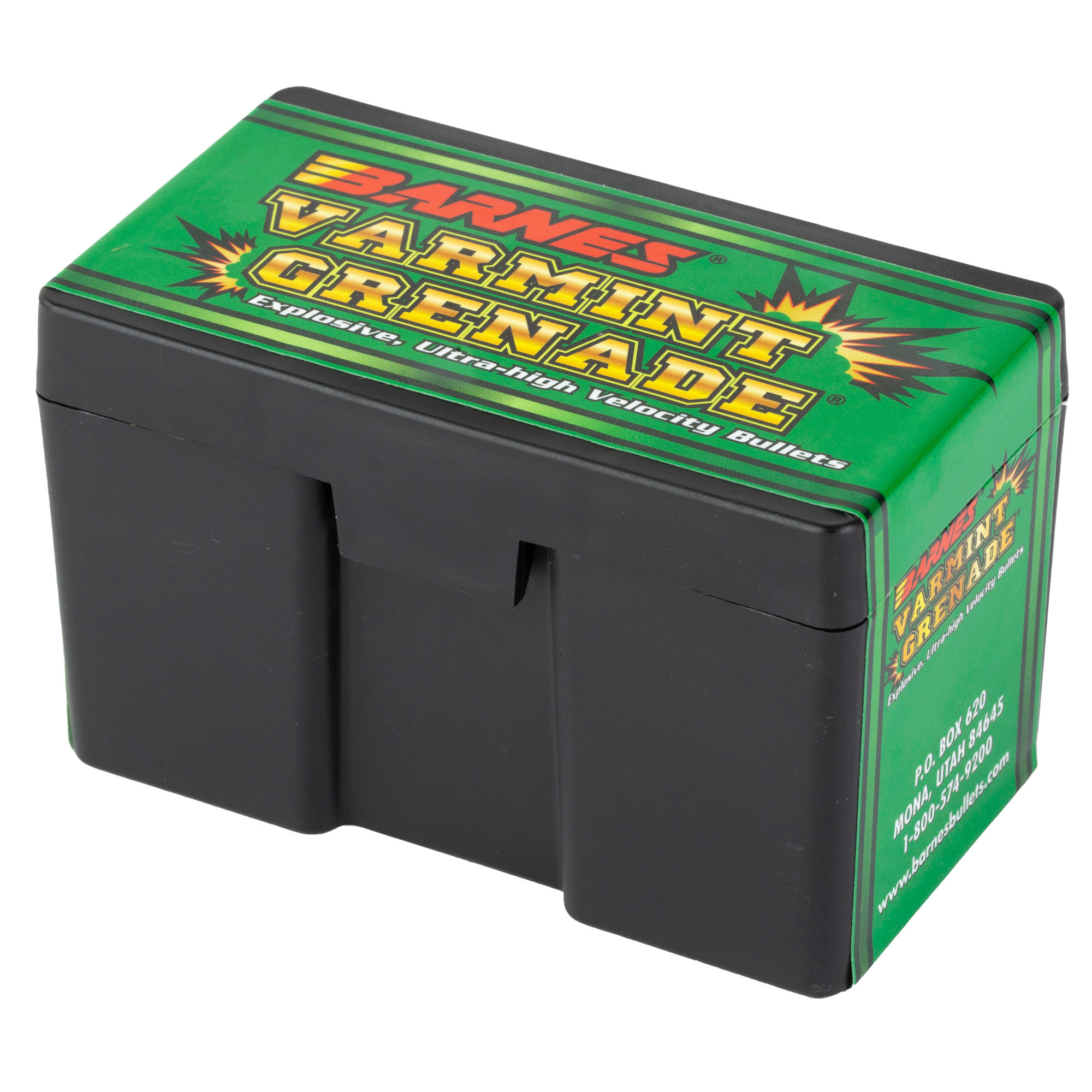 Barnes Varmint Grenade Bullets 243 Caliber, 6mm (243 Diameter) 62 Grain Hollow Point Lead-Free