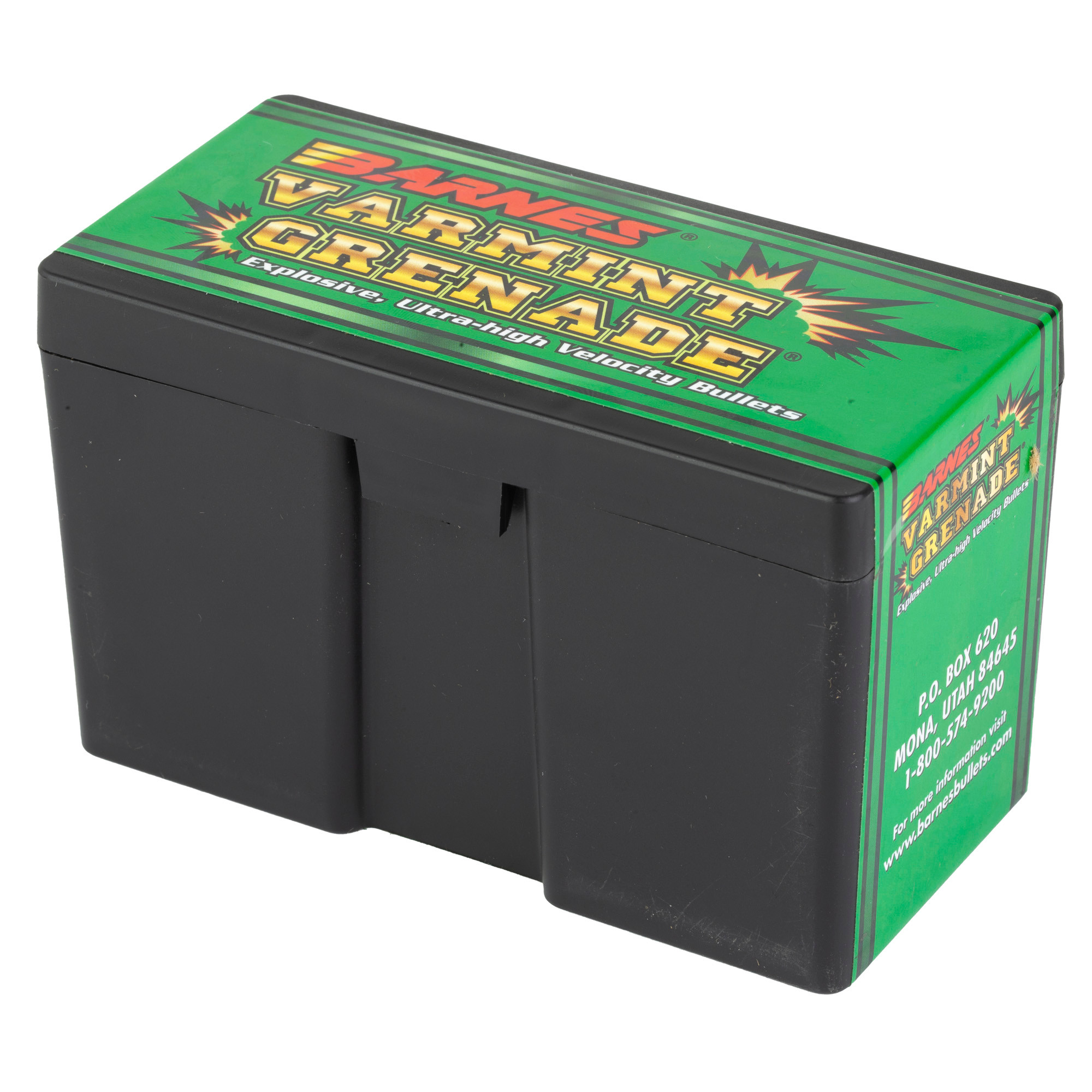 Barnes Varmint Grenade Bullets 243 Caliber, 6mm (243 Diameter) 62 Grain Hollow Point Lead-Free