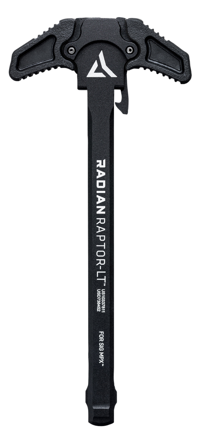 Radian Weapons R0367 Raptor-LT Raptor-LT Charging Handle For Sig Sauer MPX,7075 Aluminum w/Fiberglass Reinforced Polymer Overmold, Mil-Spec Anodized Finish