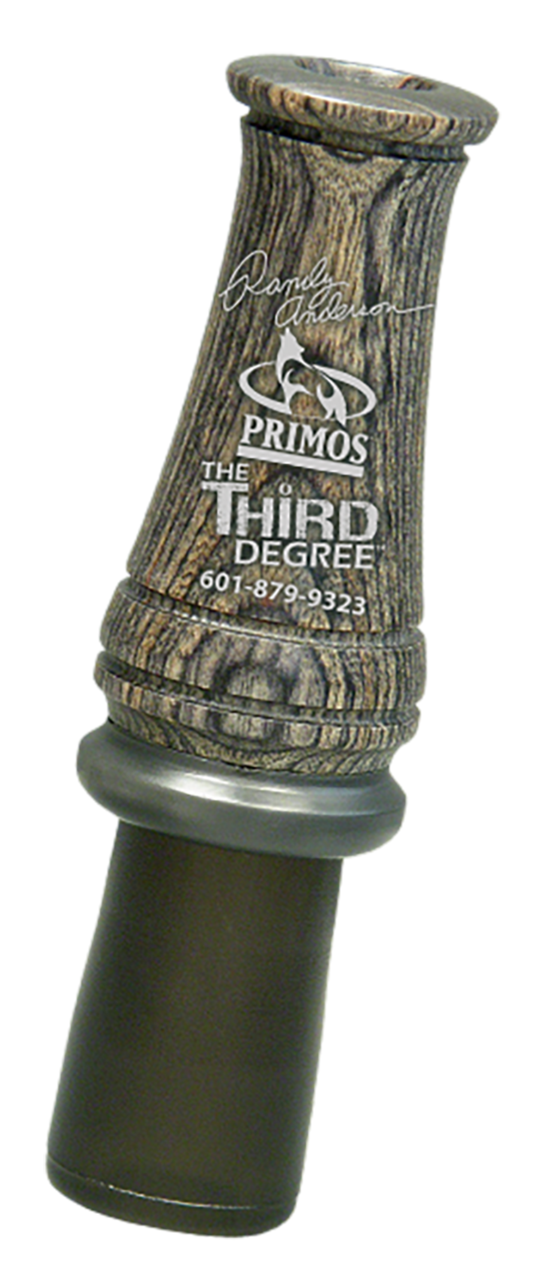 Primos 372 Randy Anderson Third Degree Open Call Attracts Predators Green Laminated Wood