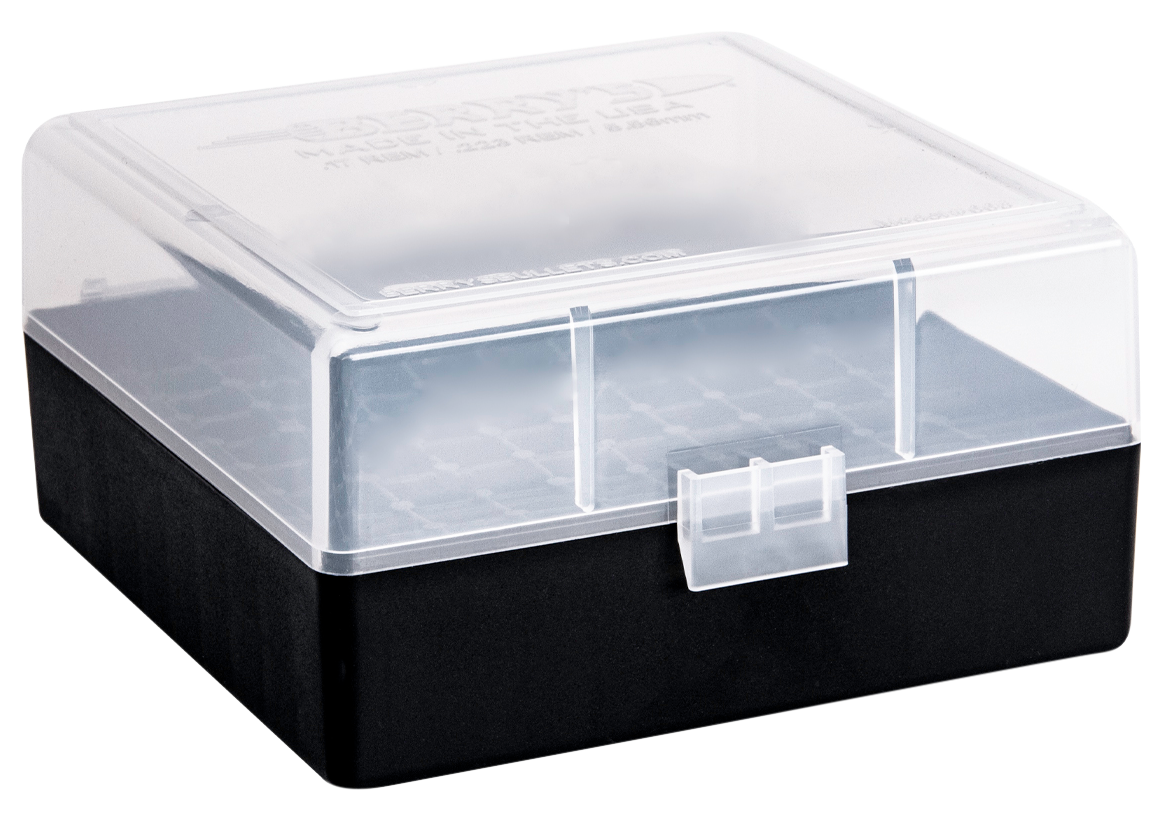 Berrys 03856 005 Ammo Box 223 Rem,5.56x45mm NATO 100rd Clear Lid w/Black Bottom