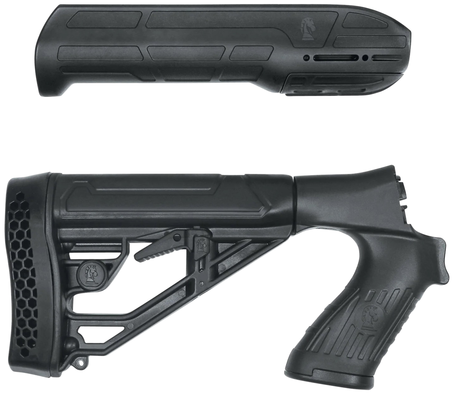 Adaptive Tactical Mossberg 500, 590, Maverick 88 EX Performance Forend and Adjustable Stock 12 Gauge Polymer