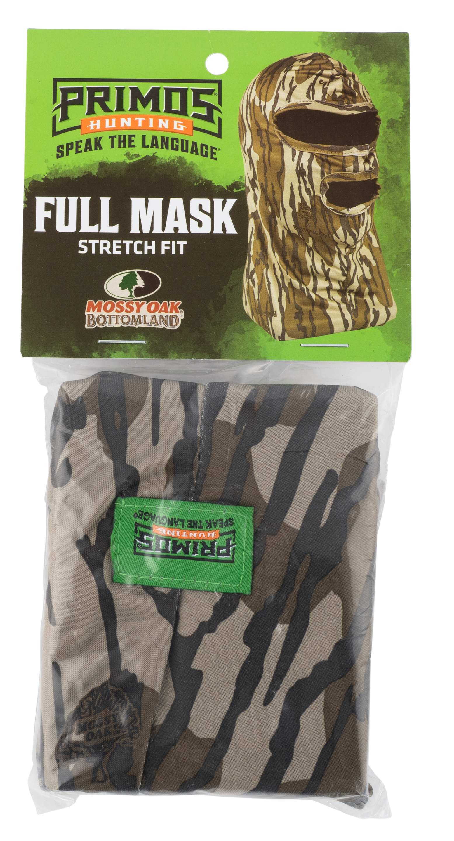 Primos PS6666 Stretch FitMossy Oak Original BottomLand Neoprene Full Face Mask OSFA