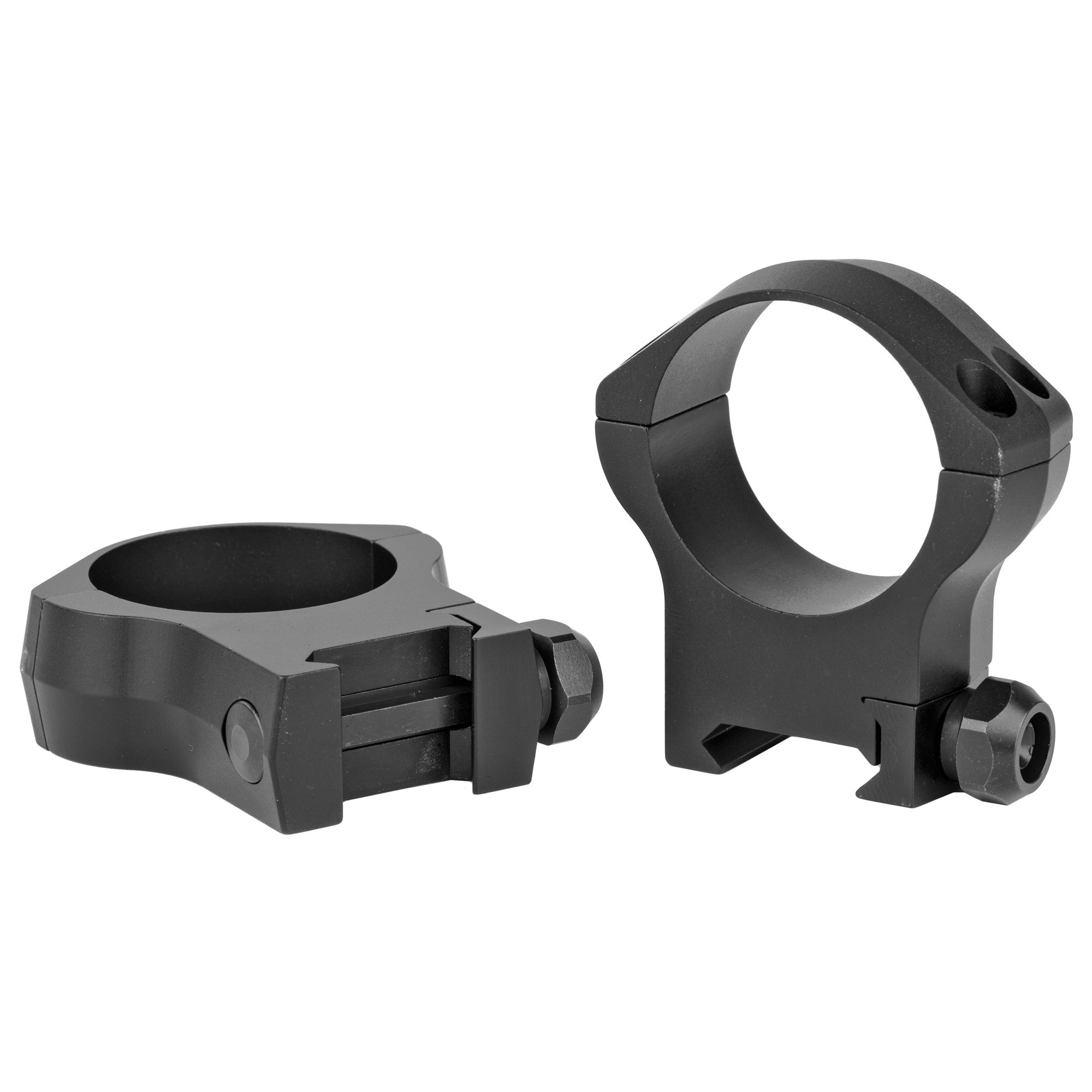 Warne 7242M Mountain Tech Scope Ring Set Fixed For Rifle Picatinny/Weaver High 35mm Tube Black Anodized Aluminum