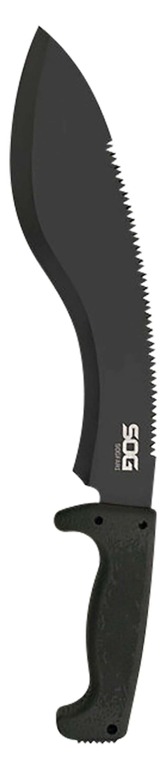 SOG SOGfari Kukri Machete 12" 3CR13 Black Stainless Steel Blade Kraton Handle Black
