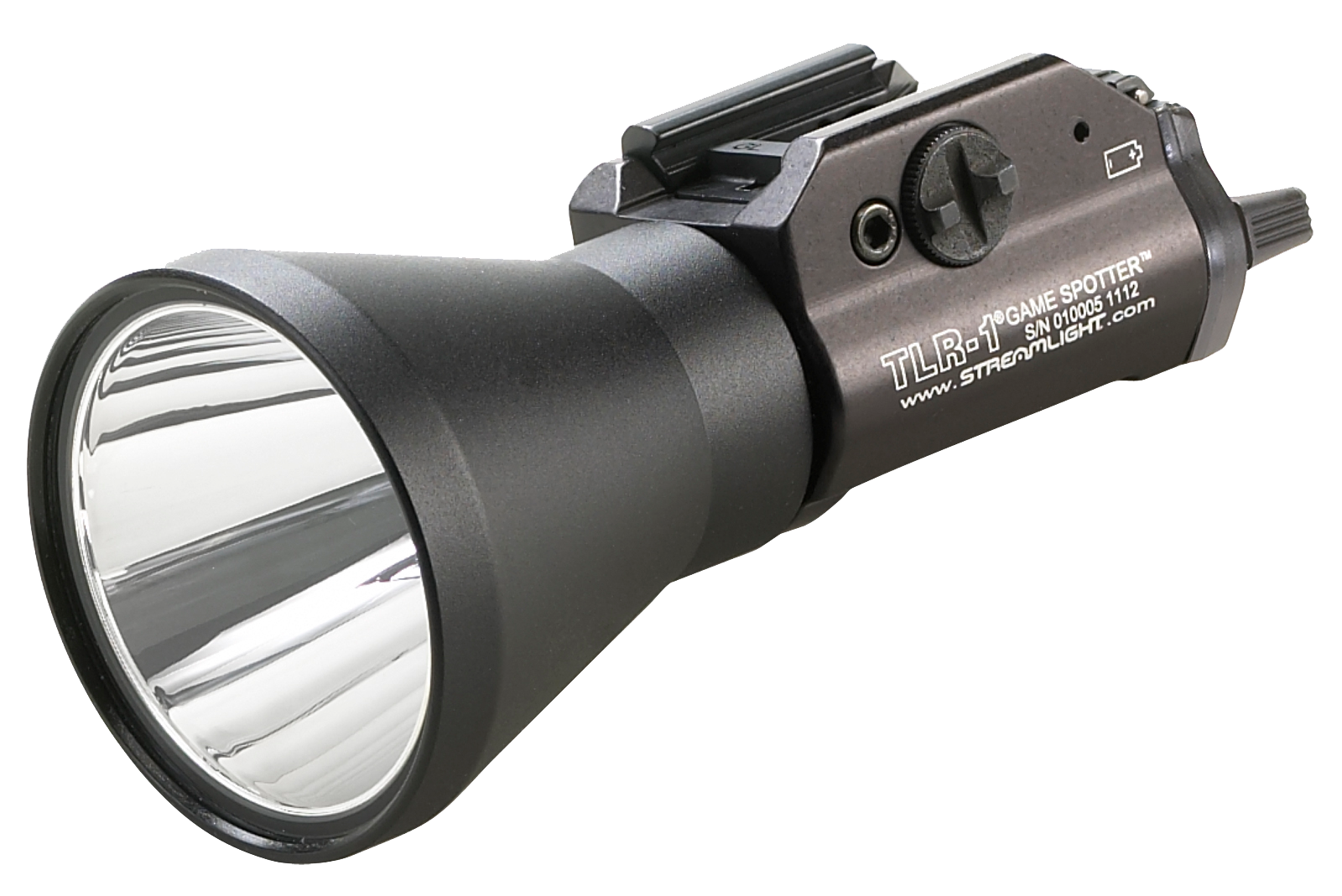 Streamlight 69227 TLR-1 Game Spotter Black Anodized Aluminum 150 Lumens Green/White Filter 350 Meters Range