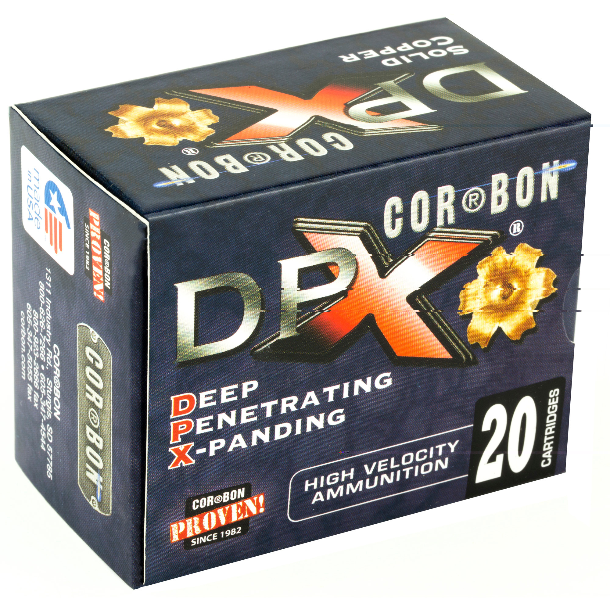 CorBon Deep Penetrating X Bullet 357MAG 125 Grain Barnes X 20 Round Box DPX357125