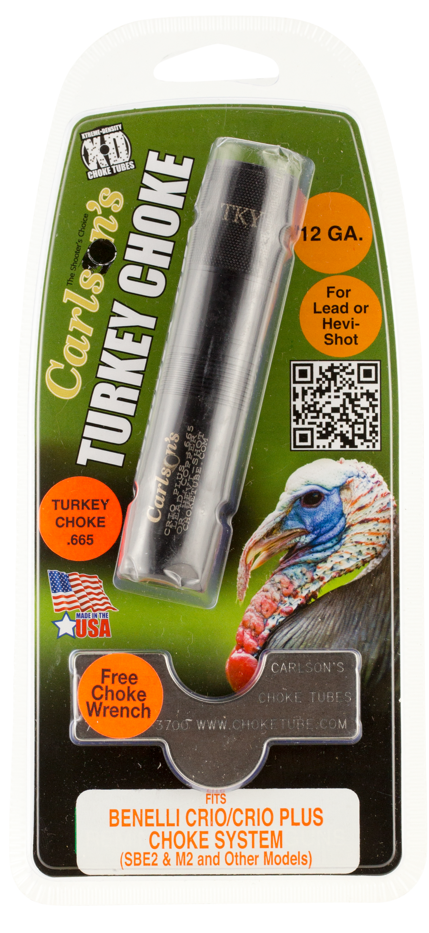 Carlson's Choke Tubes 67002 Extended Turkey 67002 12 Gauge Turkey 17-4 Stainless Steel