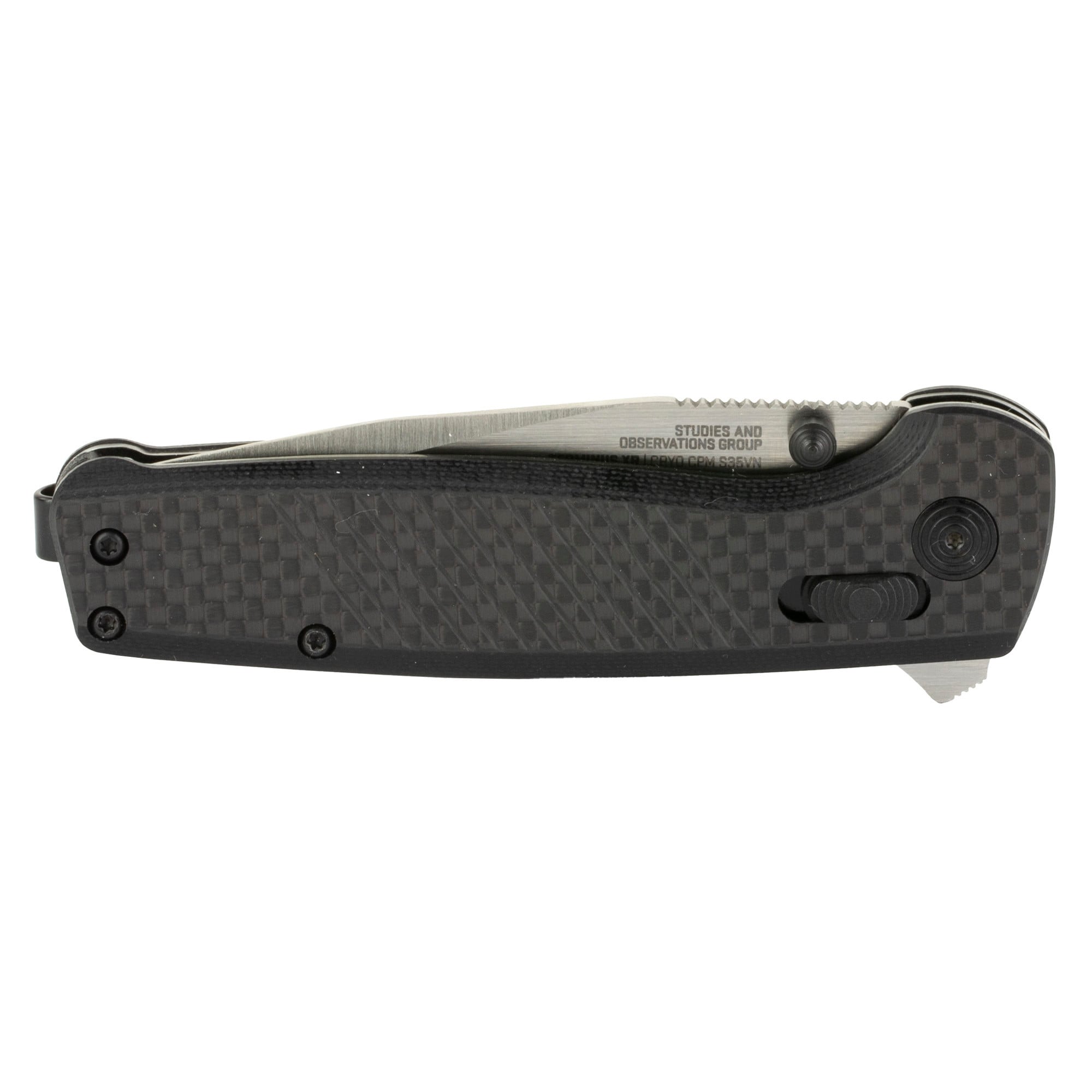 S.O.G SOGTM1025BX Terminus XR 2.95" Folding Clip Point Plain Satin CPM S35VN SS Blade Black G10/Carbon Fiber Handle Features Box Packaging Includes Belt Clip