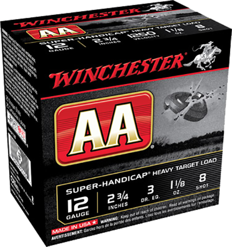 Winchester Ammo AAHA128 AA Super Handicap Heavy Target 12 Gauge 2.75" 1 1/8 oz 1250 fps 8 Shot 25ea