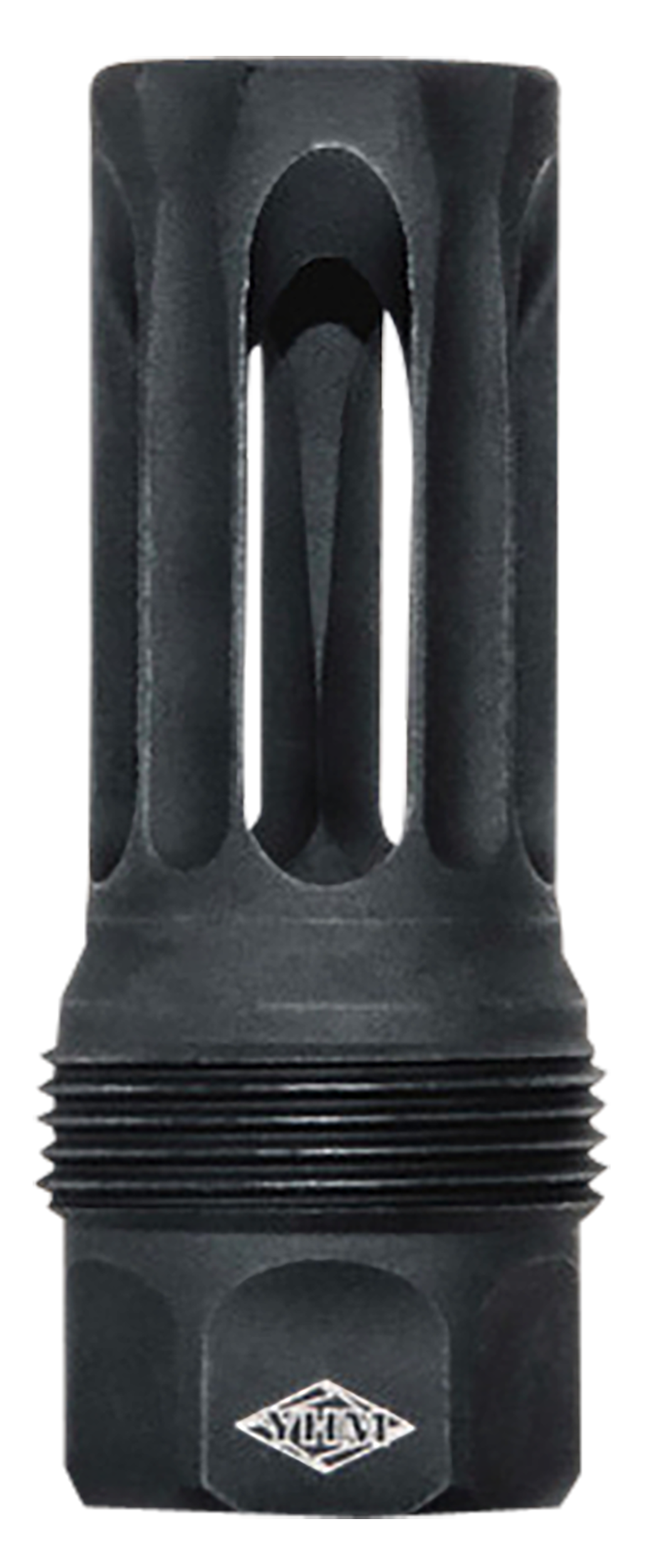 Yankee Hill 440528 sRx Q.D. Flash Hider Long Black Phosphate Steel with 1/2"-28 tpi, 9mm, 2.30" OAL & 9.375" Diameter for sRx Adapters