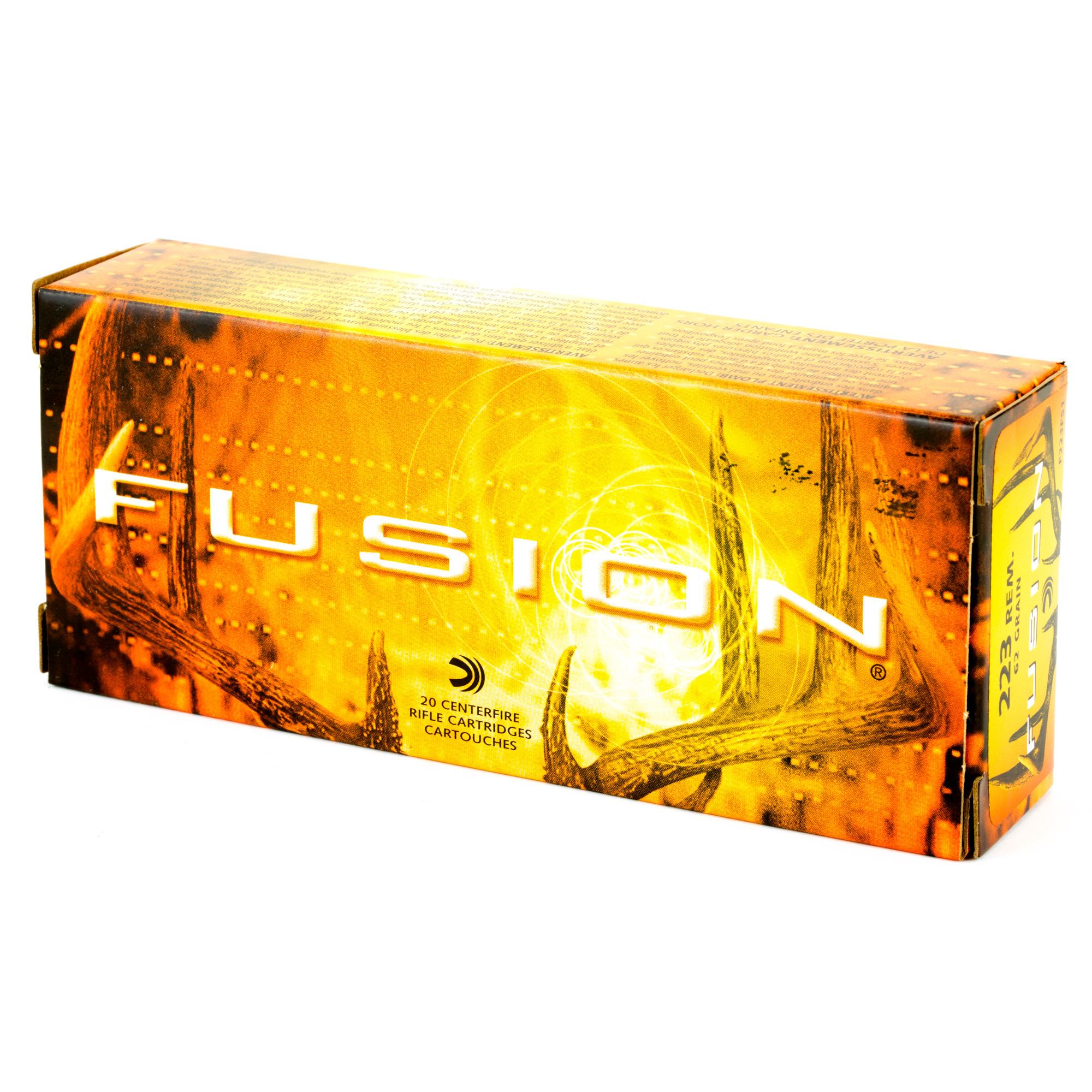 Federal Fusion Ammunition 223 Remington 62 Grain Bonded Spitzer Boat Tail 20RD