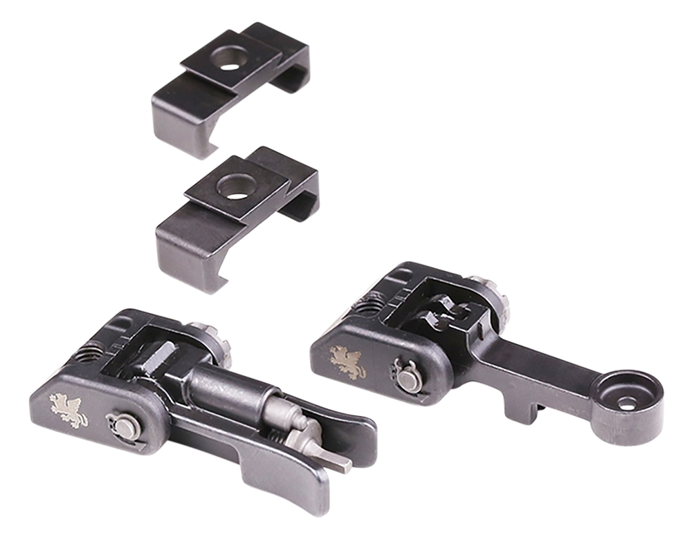 Griffin Armament M2 Flip-Up Sight Set AR-15 Stainless Steel Matte