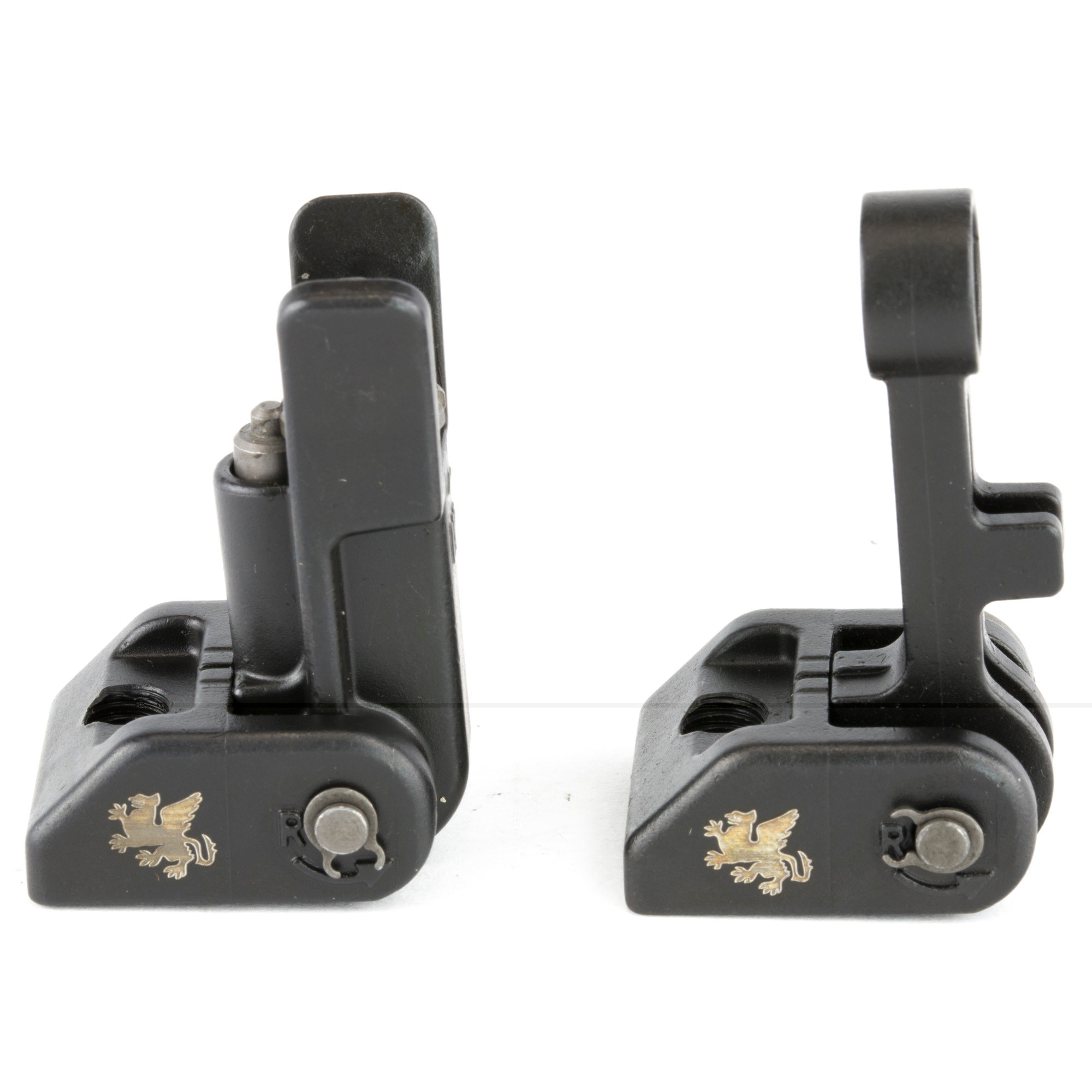Griffin Armament M2 Flip-Up Sight Set AR-15 Stainless Steel Matte