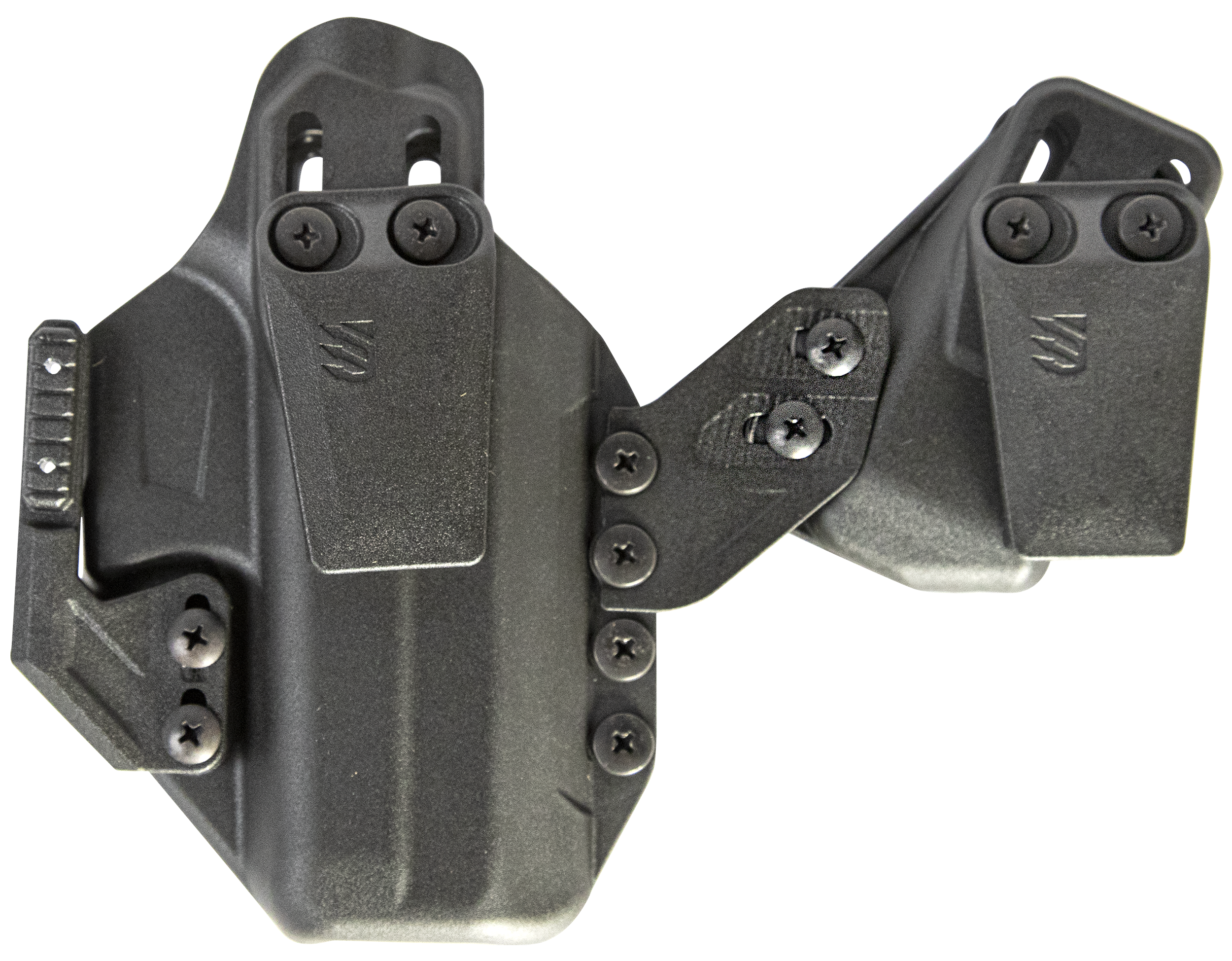 Blackhawk 416168BK StacheIWB Size 68 Black Polymer Belt Clip Compatible w/Springfield Hellcat/Glock 43/43X Ambidextrous
