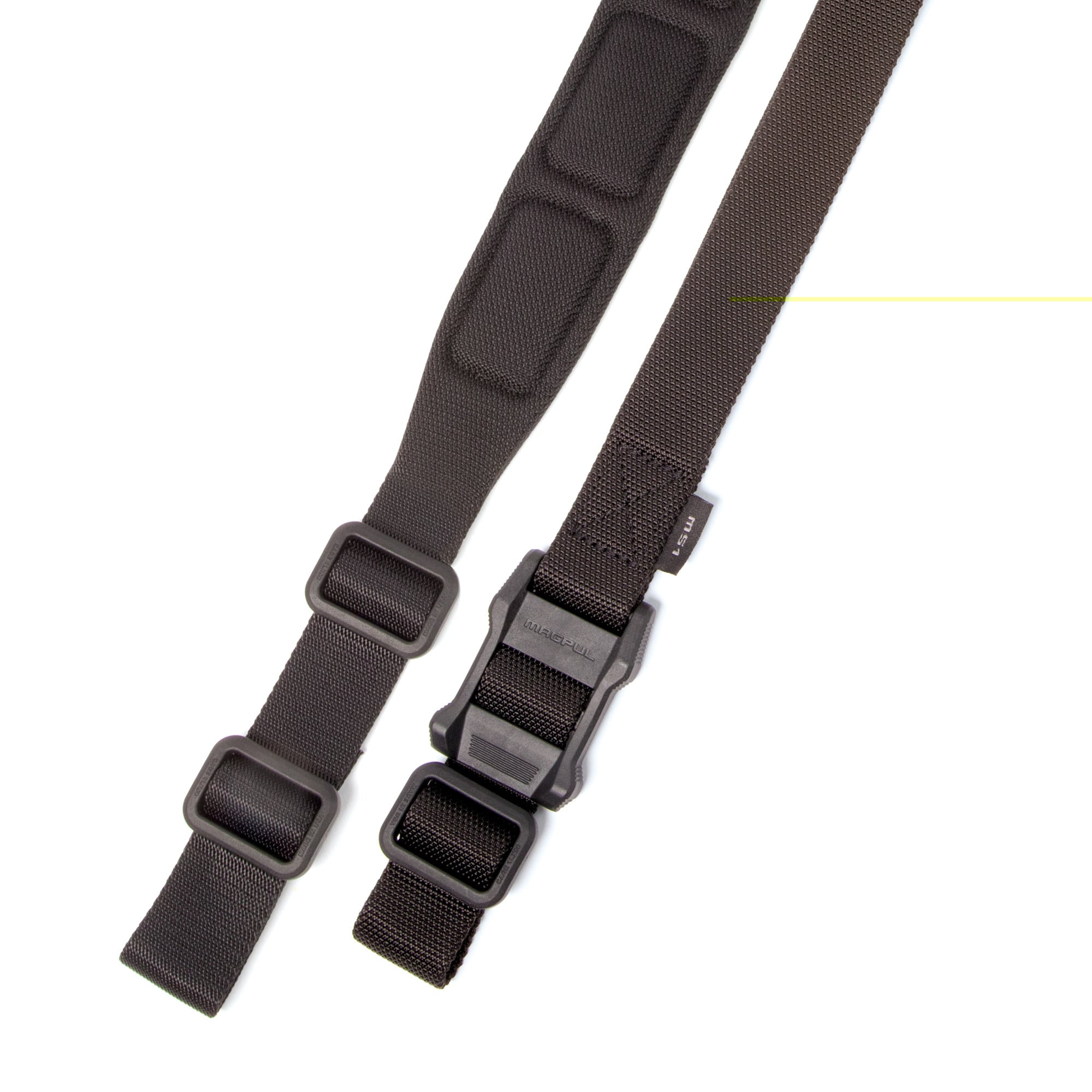 Magpul MAG545-BLK MS1 Sling 1.25"-1.88" W x 48"- 60" L Padded Two-Point Black Nylon Webbing for Rifle