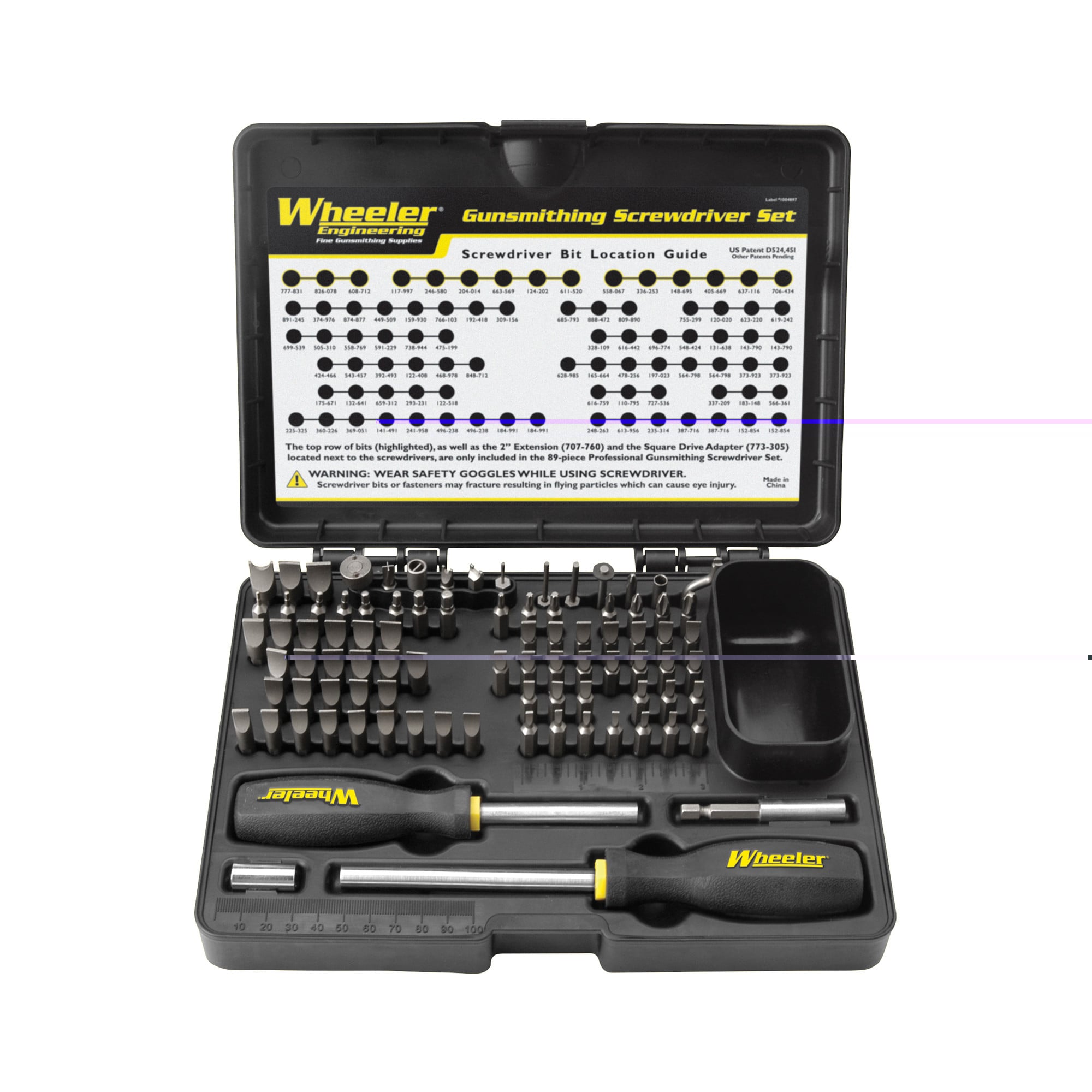 Wheeler 89-Piece Professional-Plus Gunsmithing Screwdriver Set