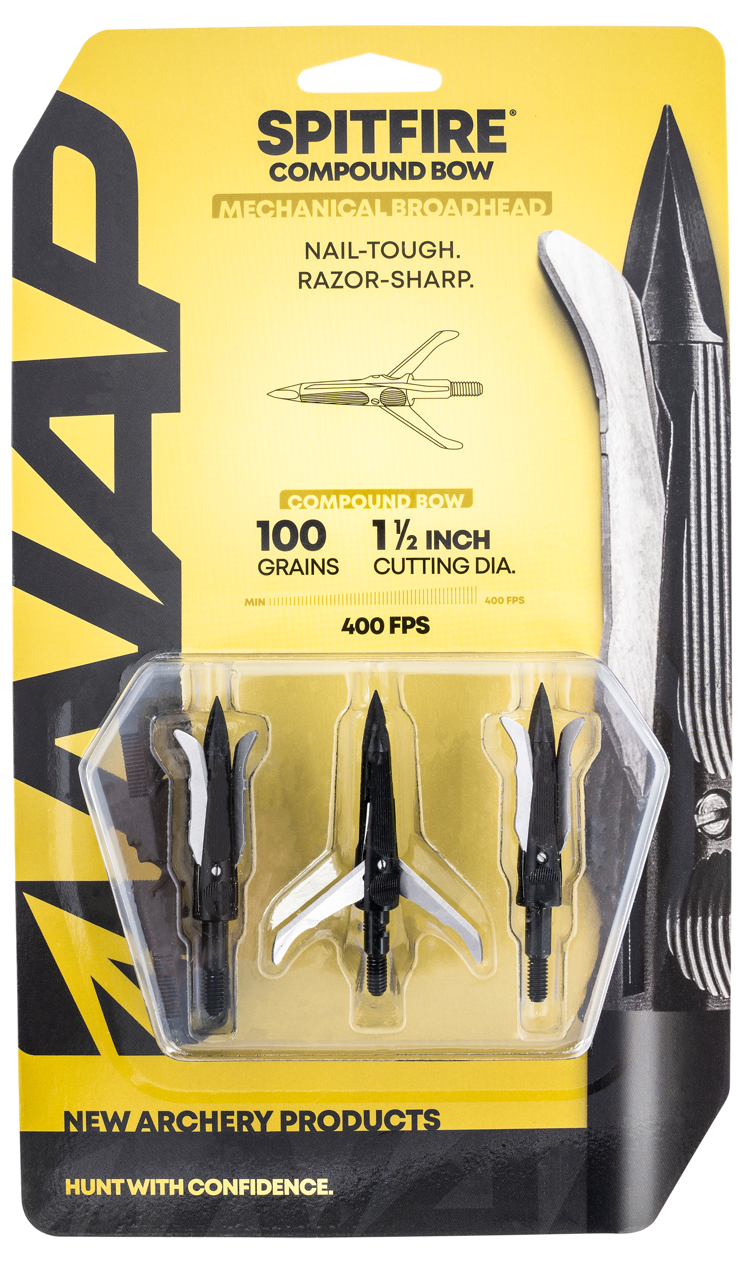 NAP NAP60234 SpitfireMechanical 100 grain Silver/Black