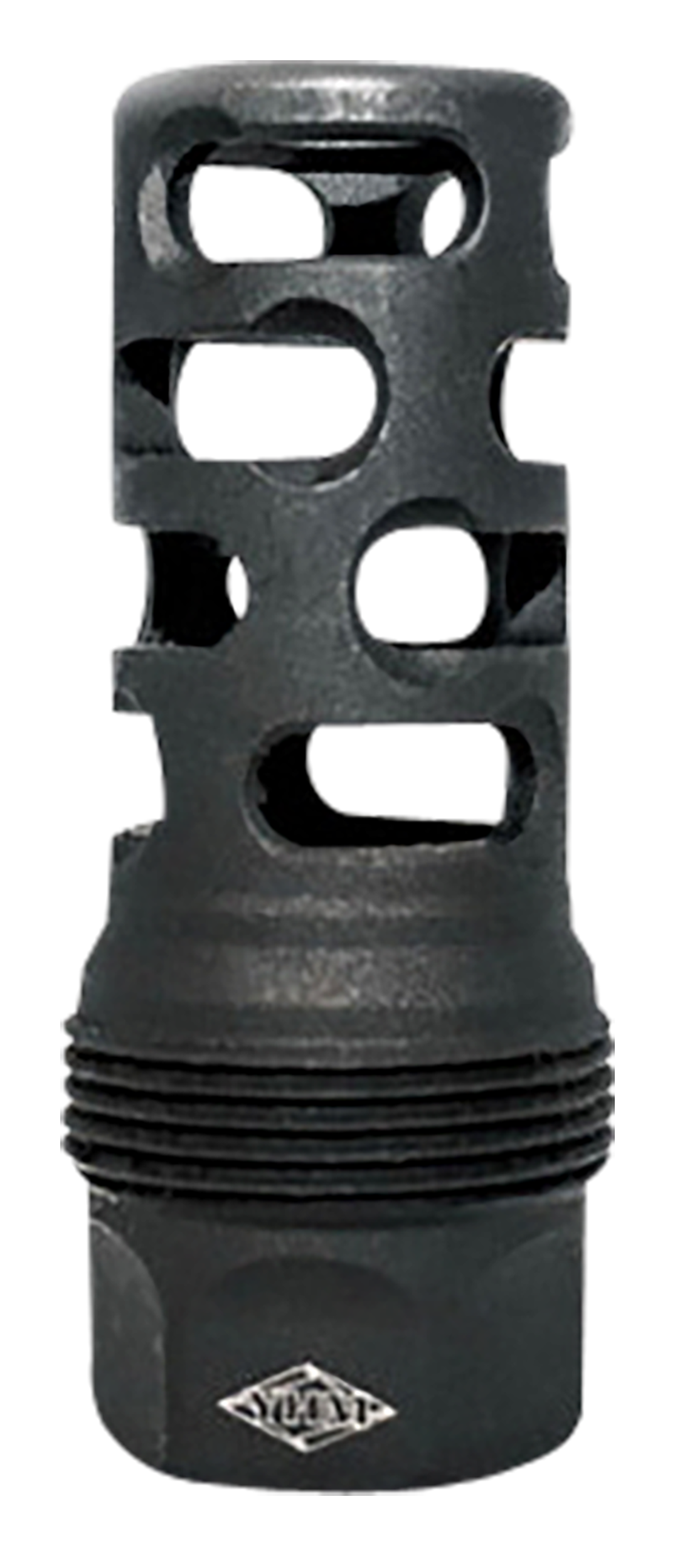 Yankee Hill 4445MB24 sRx Q.D. Muzzle Brake Short Black Phosphate Steel with 5/8"-24 tpi for sRx Adapters