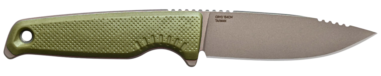 S.O.G SOG17790357 Altair FX 3.40" Fixed Plain Satin TiNi Cryo CPM 154 SS Blade/ Field Green GRN Handle
