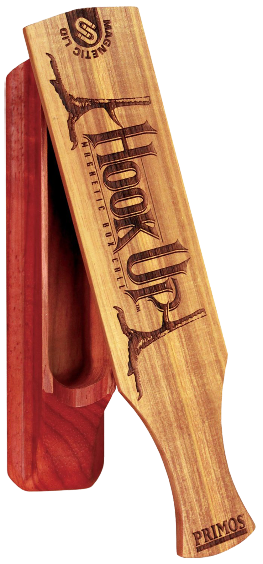 Primos 259 Hook Up Magnetic Box Call Attracts Turkeys Natural Wood