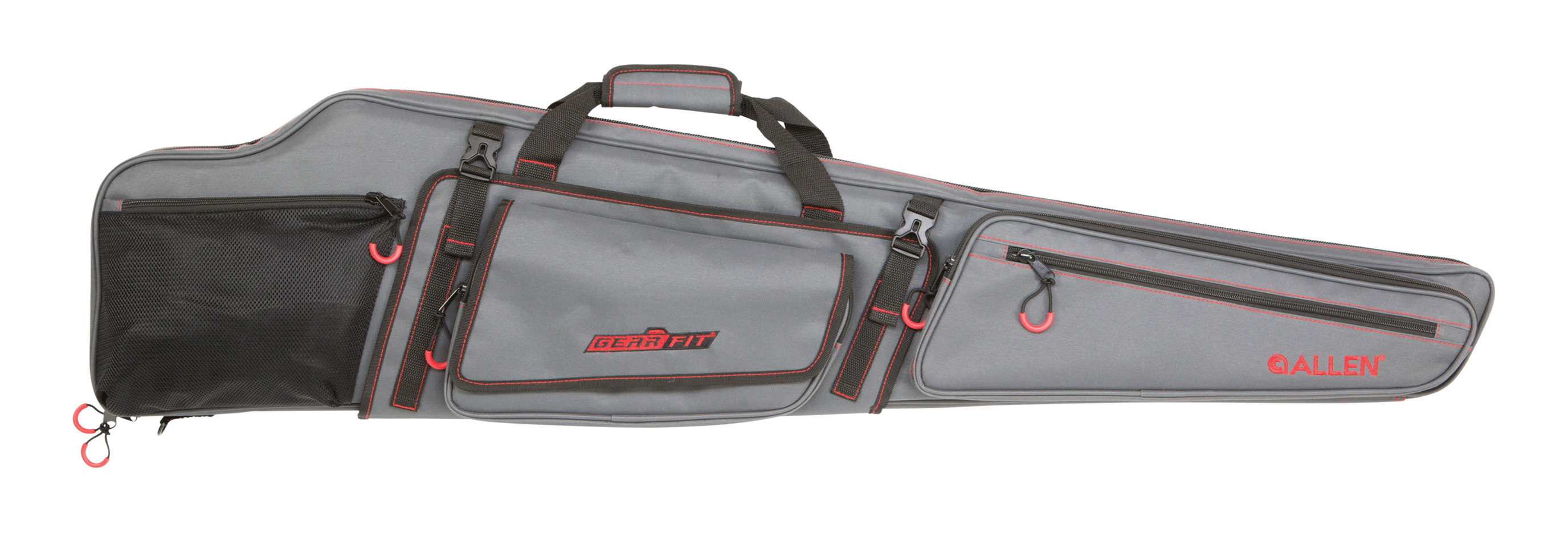 Allen 94948 Gear-Fit Dakota 48" Gray with Red Accents, Padding& Organizer Pocket for Scoped Rifle