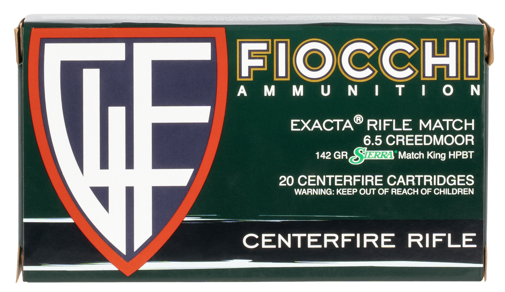 Fiocchi 65CMMKC Hyperformance Compete 6.5 Creedmoor 140 gr Sierra MatchKing BTHP 20 Per Box/ 10 Cs